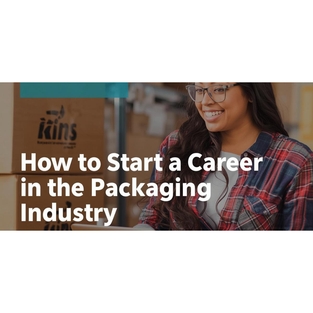 Image of a student smiling with a title reading "How to start a career in the Packaging industry"