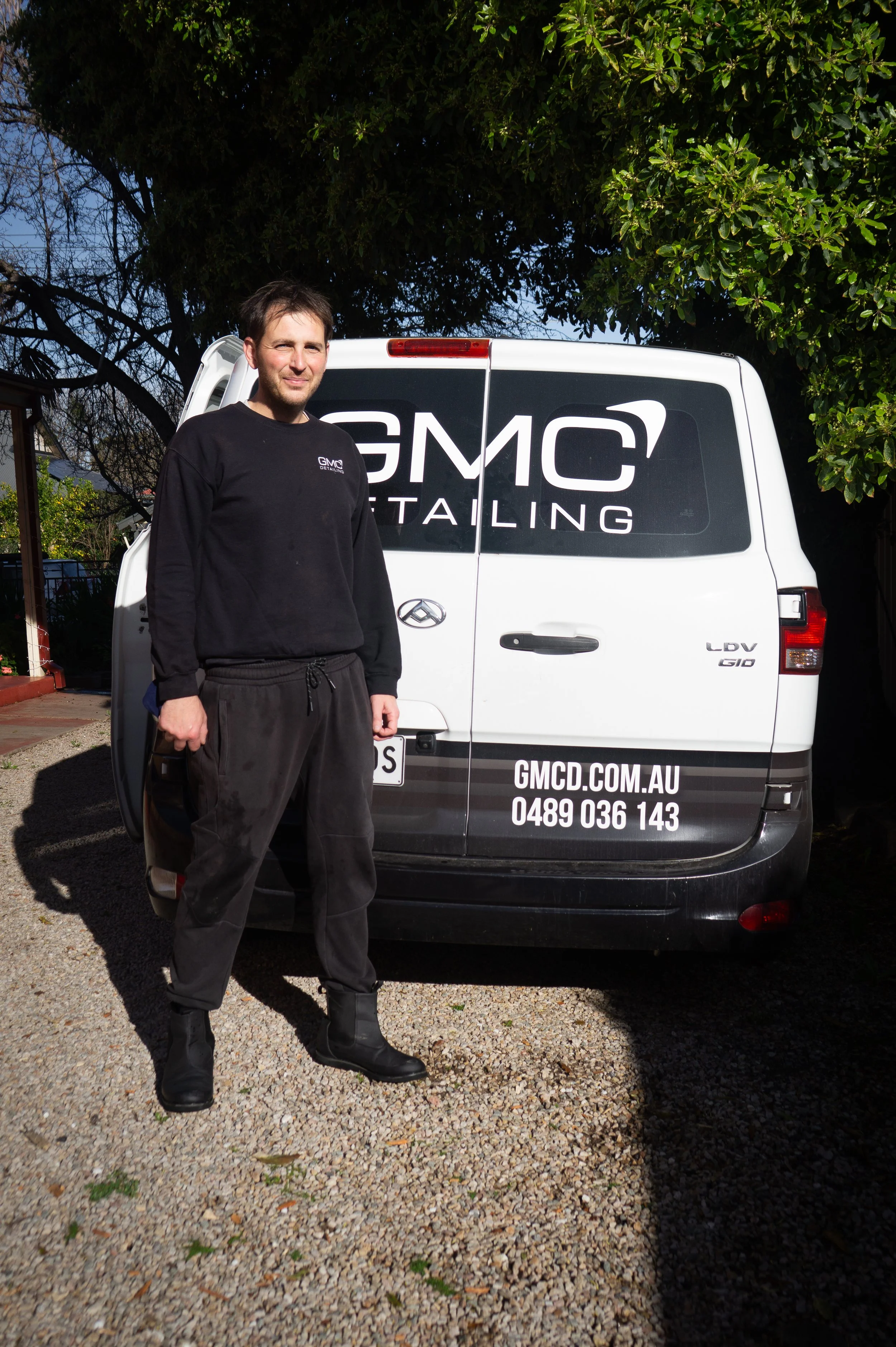Andrea, professional detailer at GMC Detailing in Adelaide