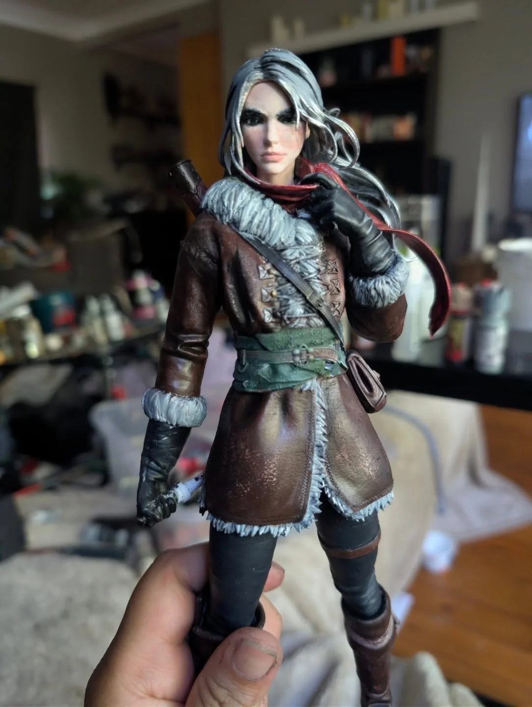 #WIP work in progress
Ciri. Base coat done. Shading and blending tomorrow.