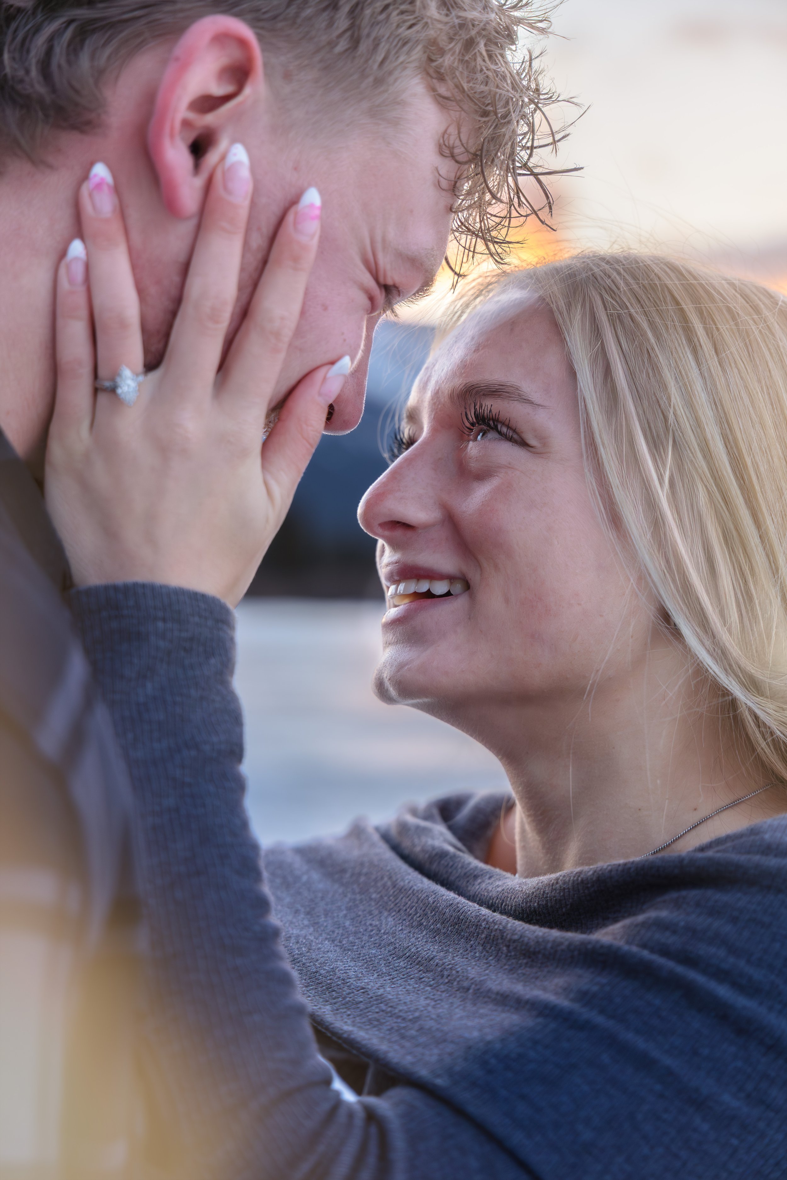 A Surprise Proposal at Vermilion Lakes in Banff