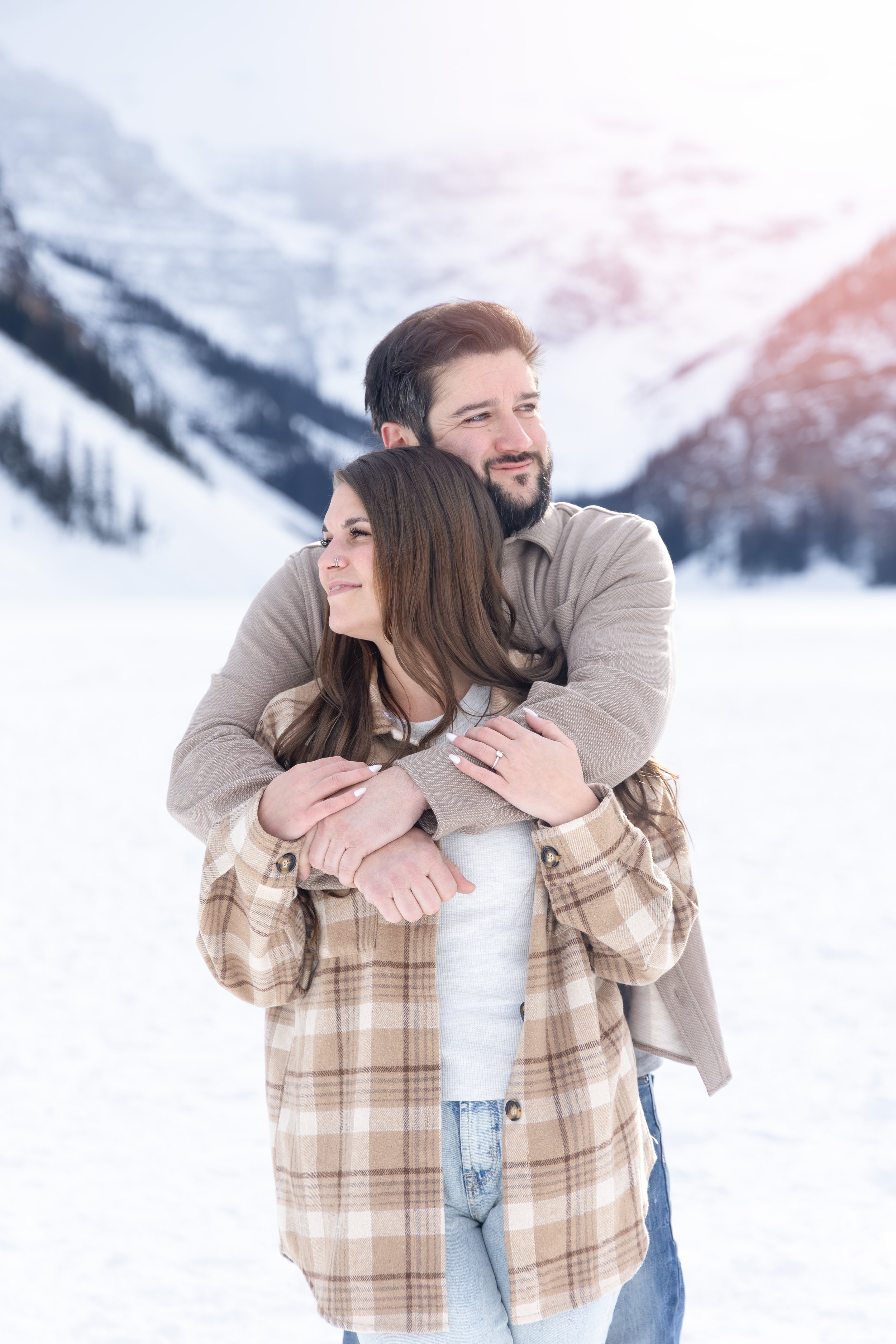 Lake Louise Winter Engagement Session