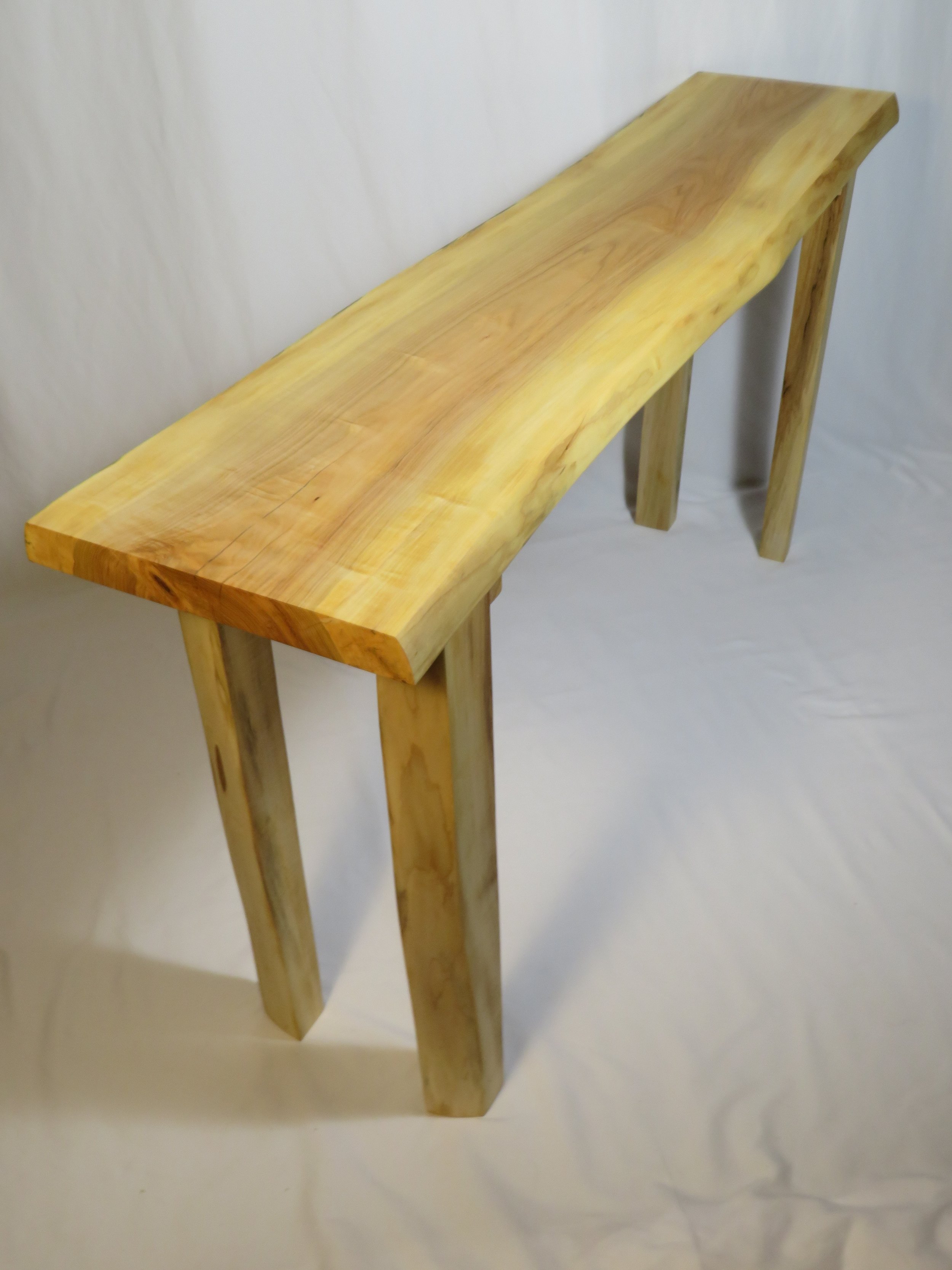 Live edge maple sofa or entry table
