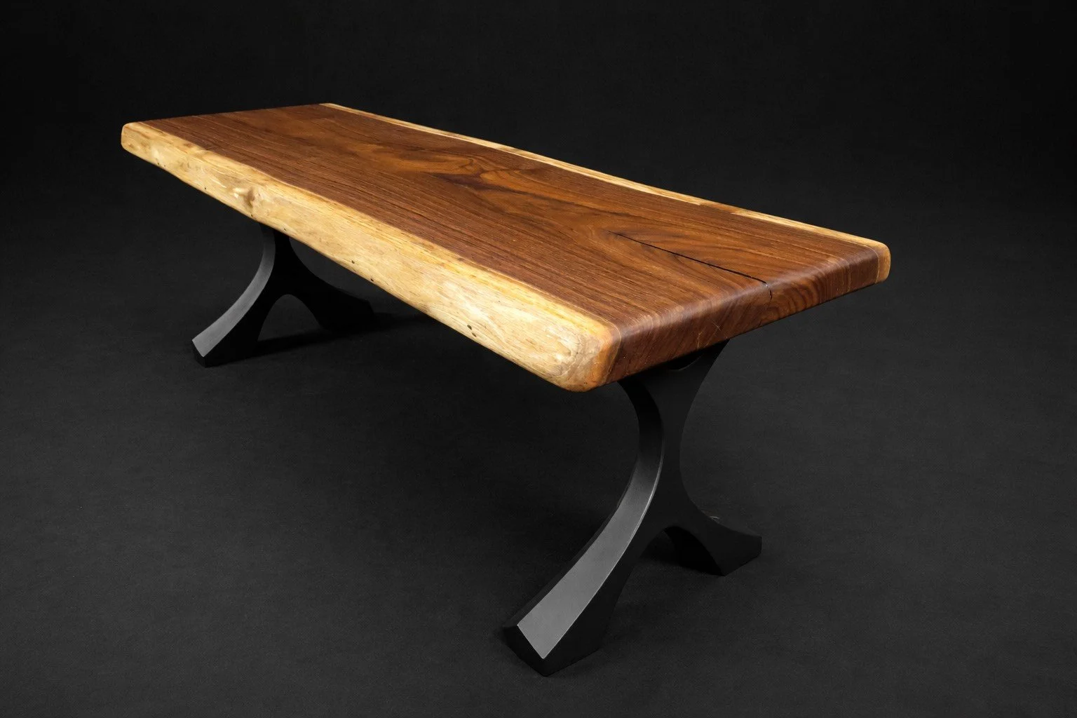 Live Edge Black Walnut Bench or Coffee Table