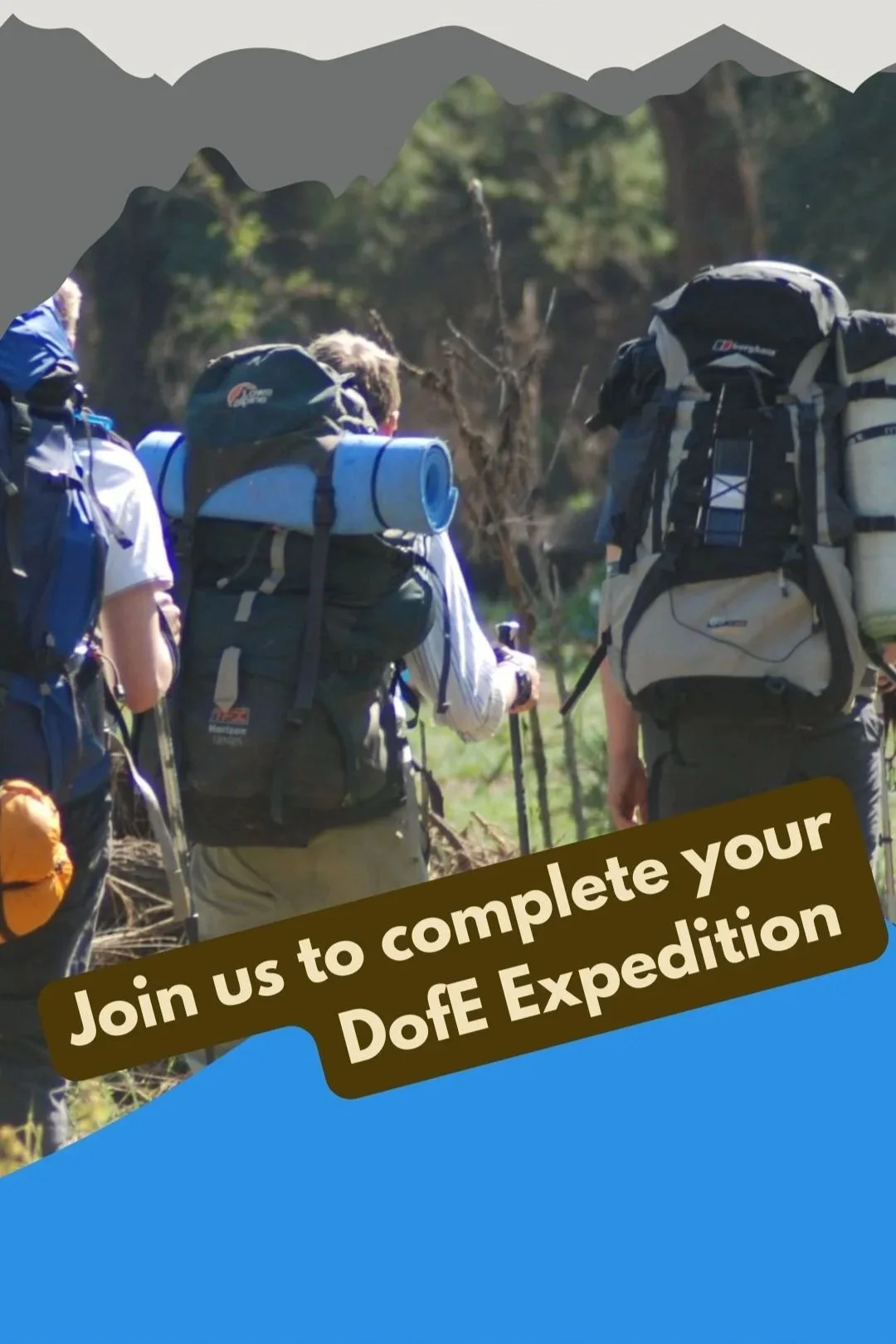 Bronze DofE participants hiking from Edale to Miller’s Dale in the Peak District