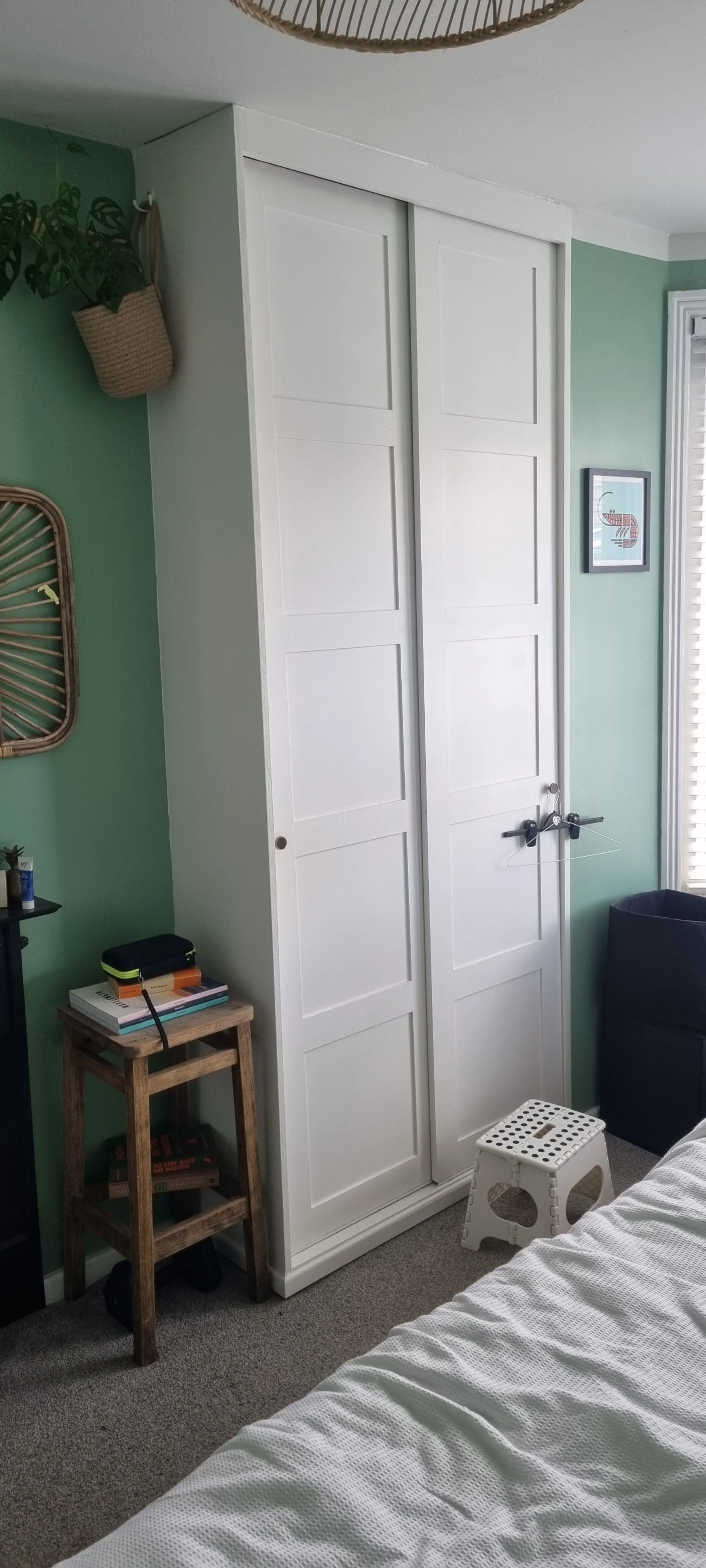 Sliding door wardrobe painted white.jpg