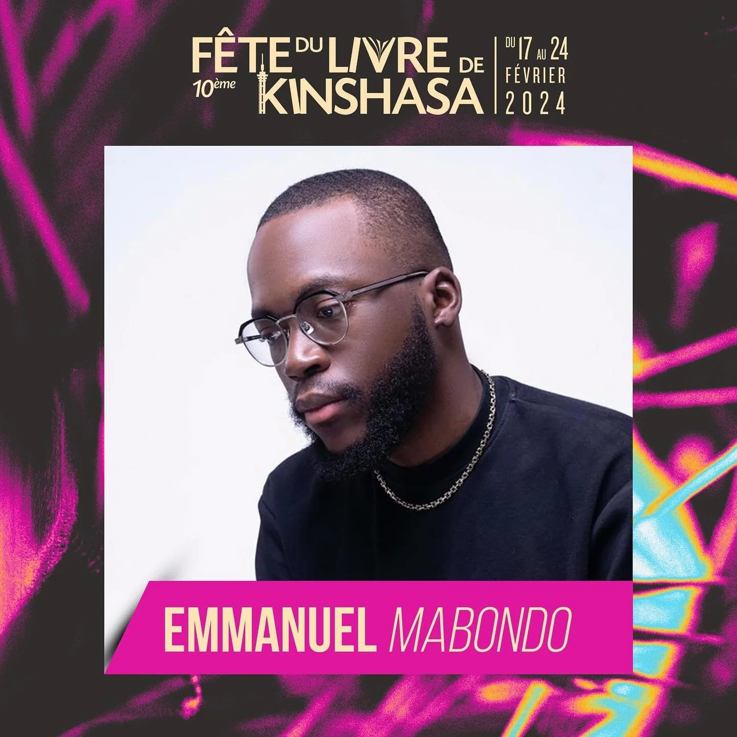 La tourn&eacute;e commence &agrave; domicile ! Retrouvez moi du 17 au 24 f&eacute;vrier &agrave; la 10e &eacute;dition de la F&ecirc;te du Livre de Kinshasa !

Vous trouverez sur la 2e slide le programme de mes interventions lors de ce grand &eacute;