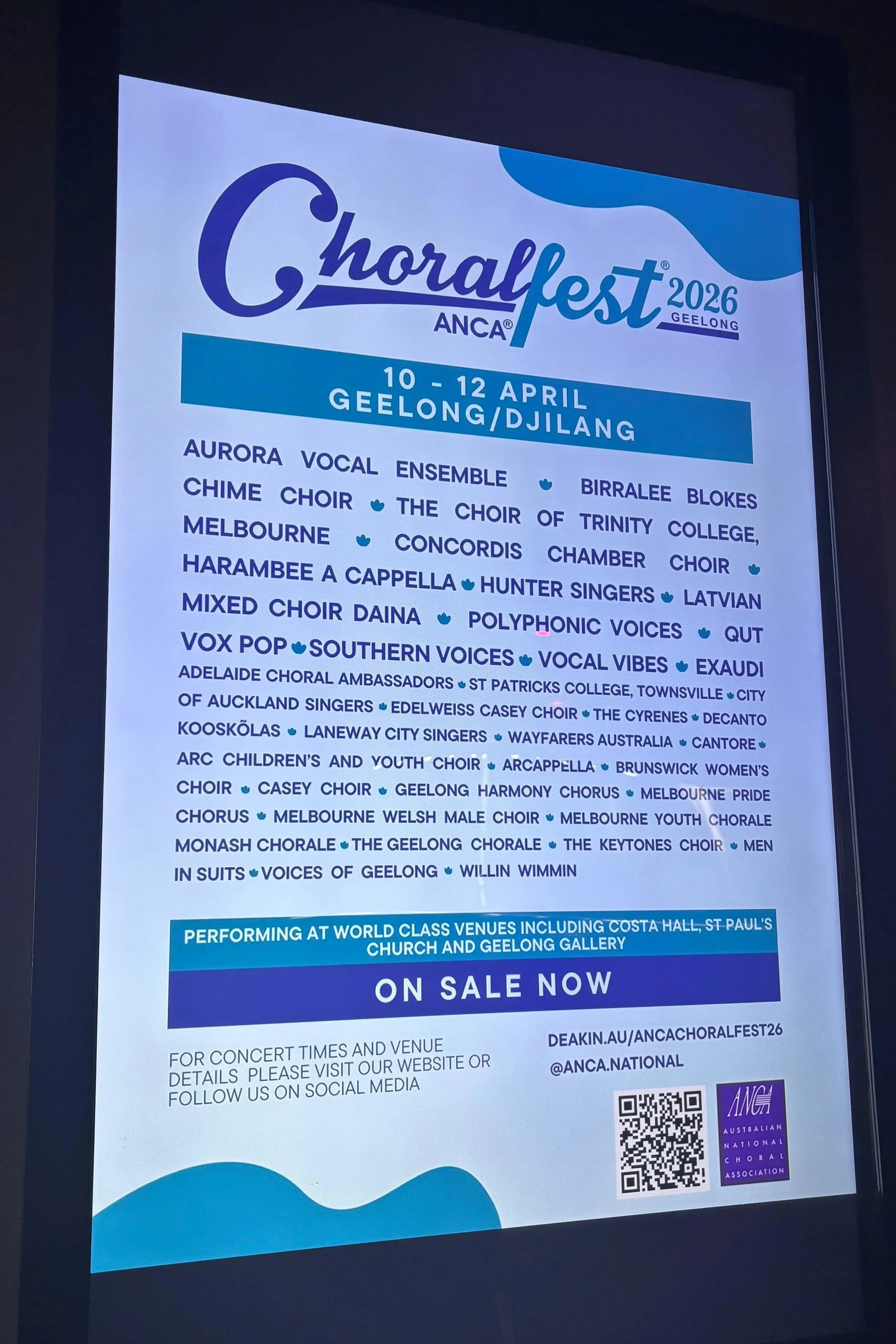 Laneway City Singers first ANCA gig - April '26