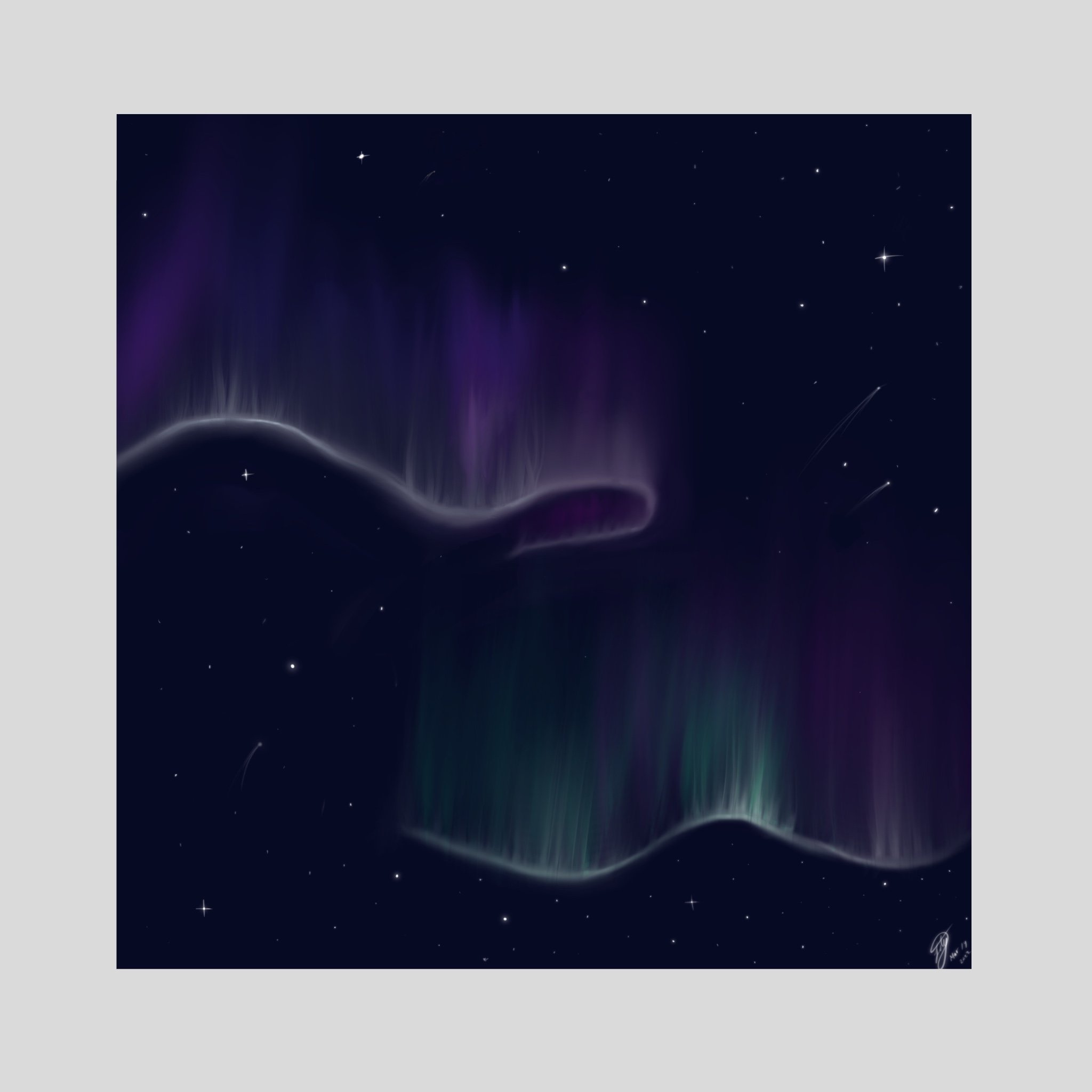 Northern Lights Digital Art