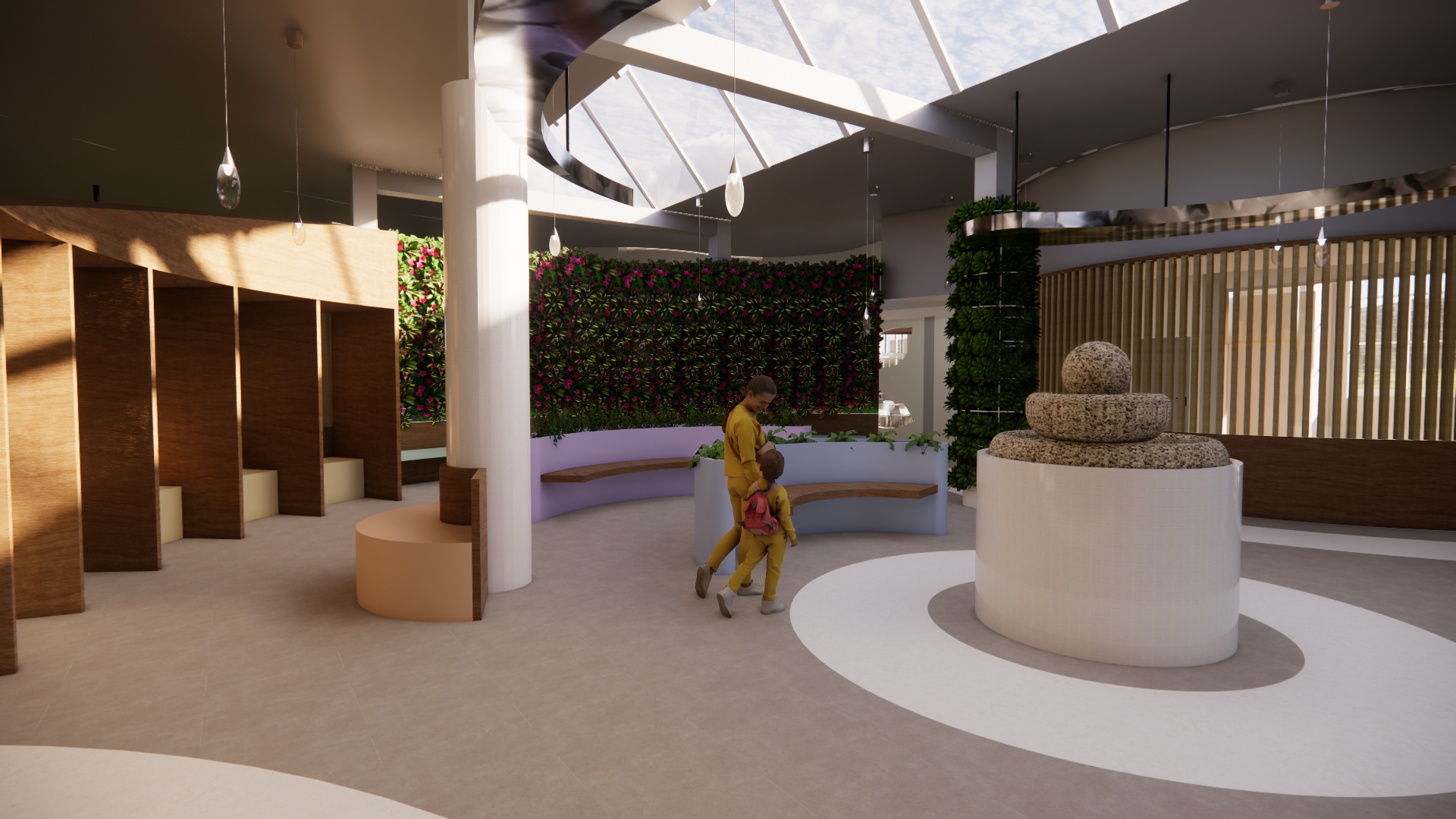 Indoor Garden Rendering 3