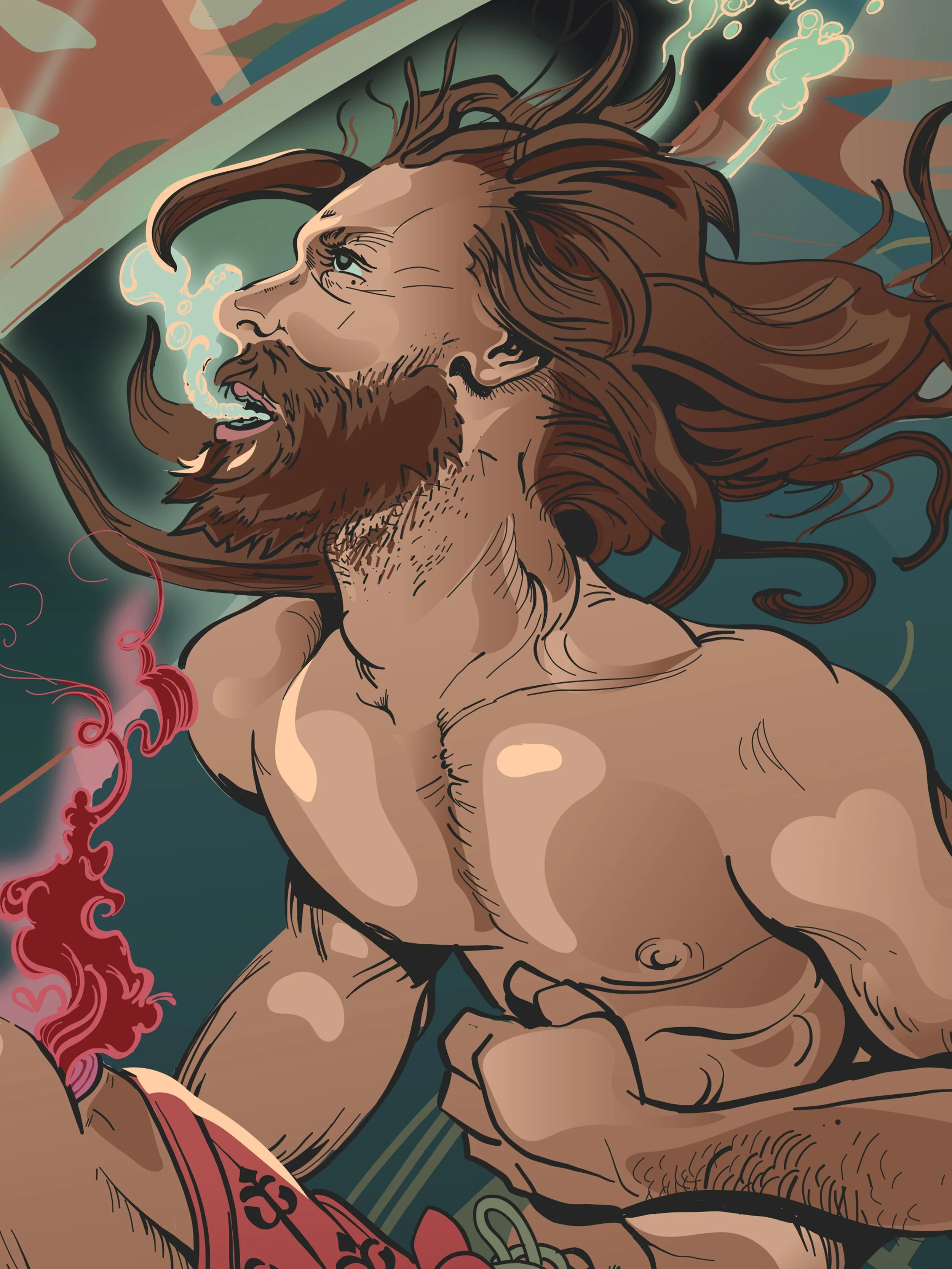 DOWN + OUT detail 1 digital illustration by Josh Hunter.jpg