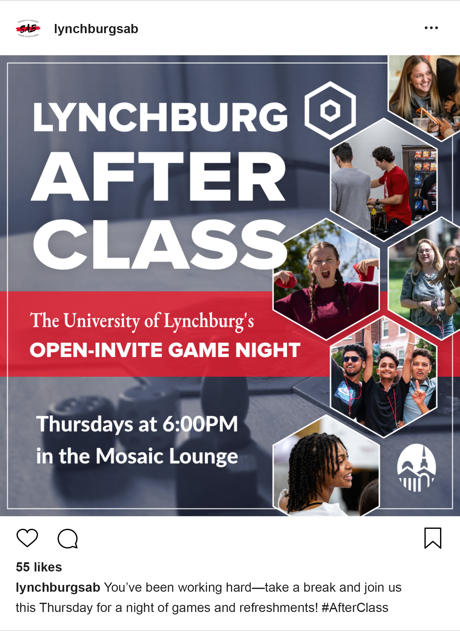 The digital post shown in an Instagram mockup