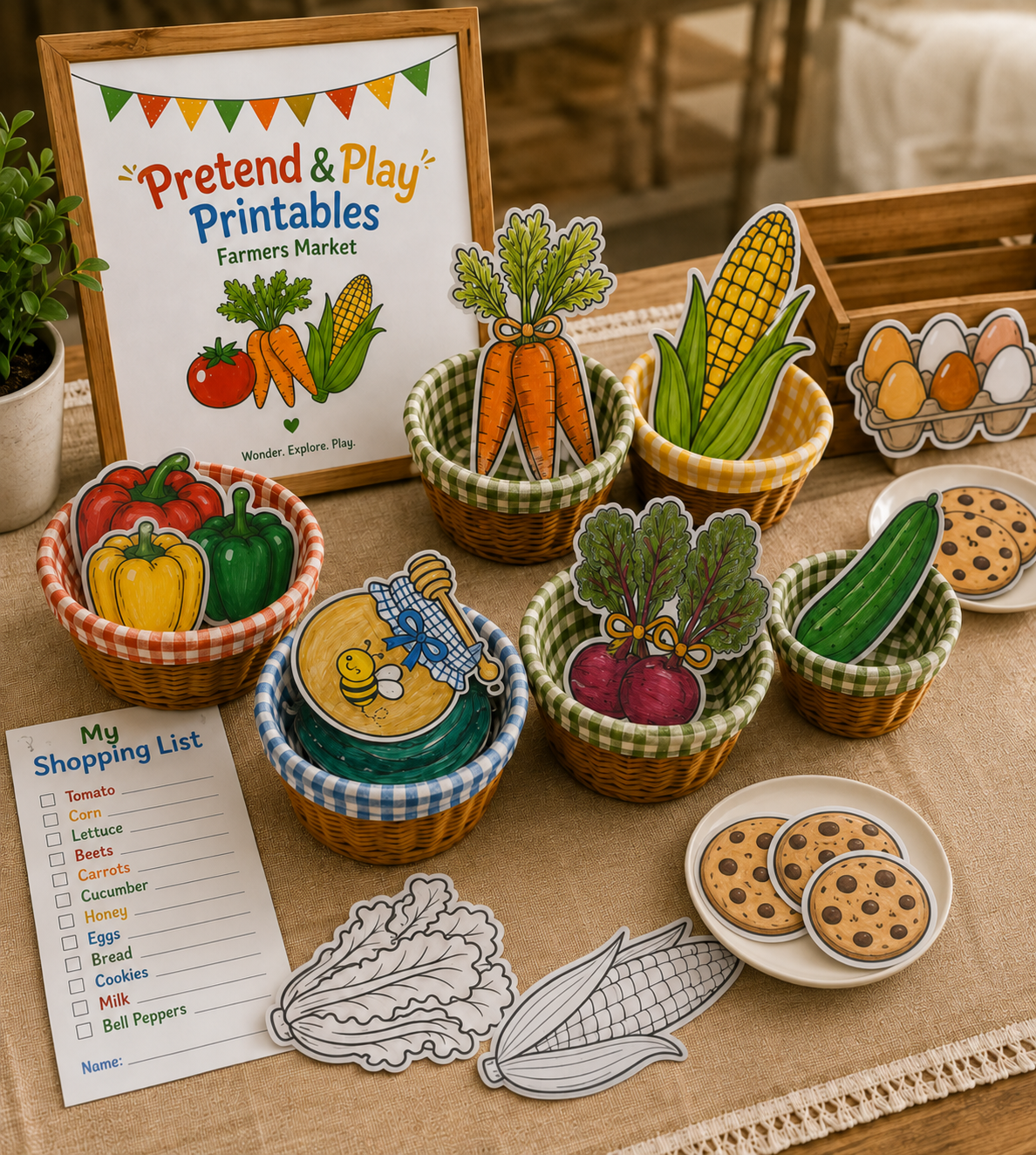 Pretend & Play Printables: Farmers Market