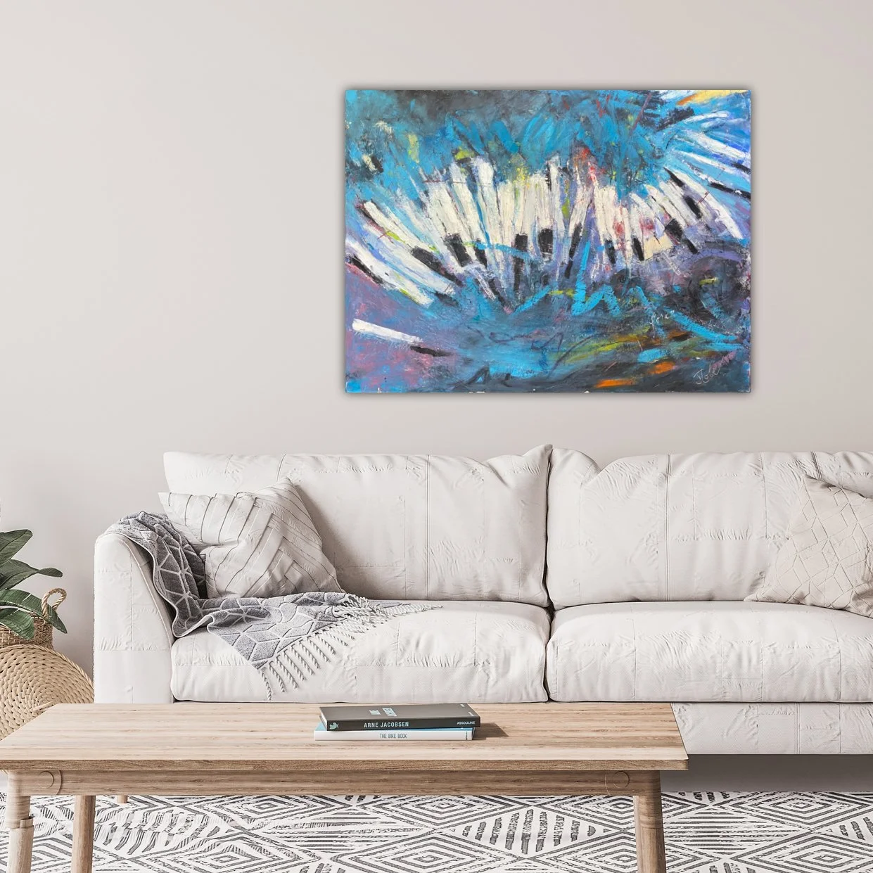 KEYS: Music is an awesome force. Cold Wax & Oil