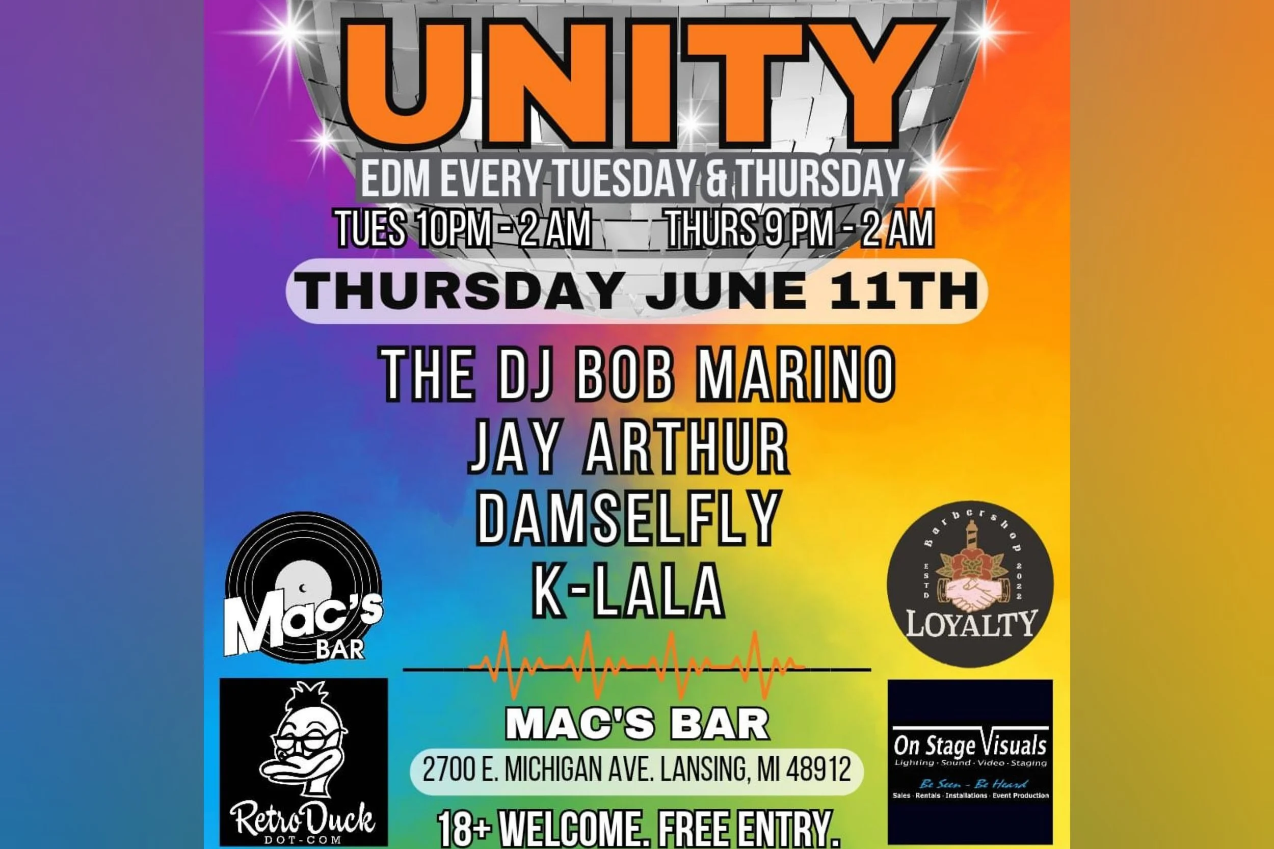 DJ Damselfly Unity in Music 517
