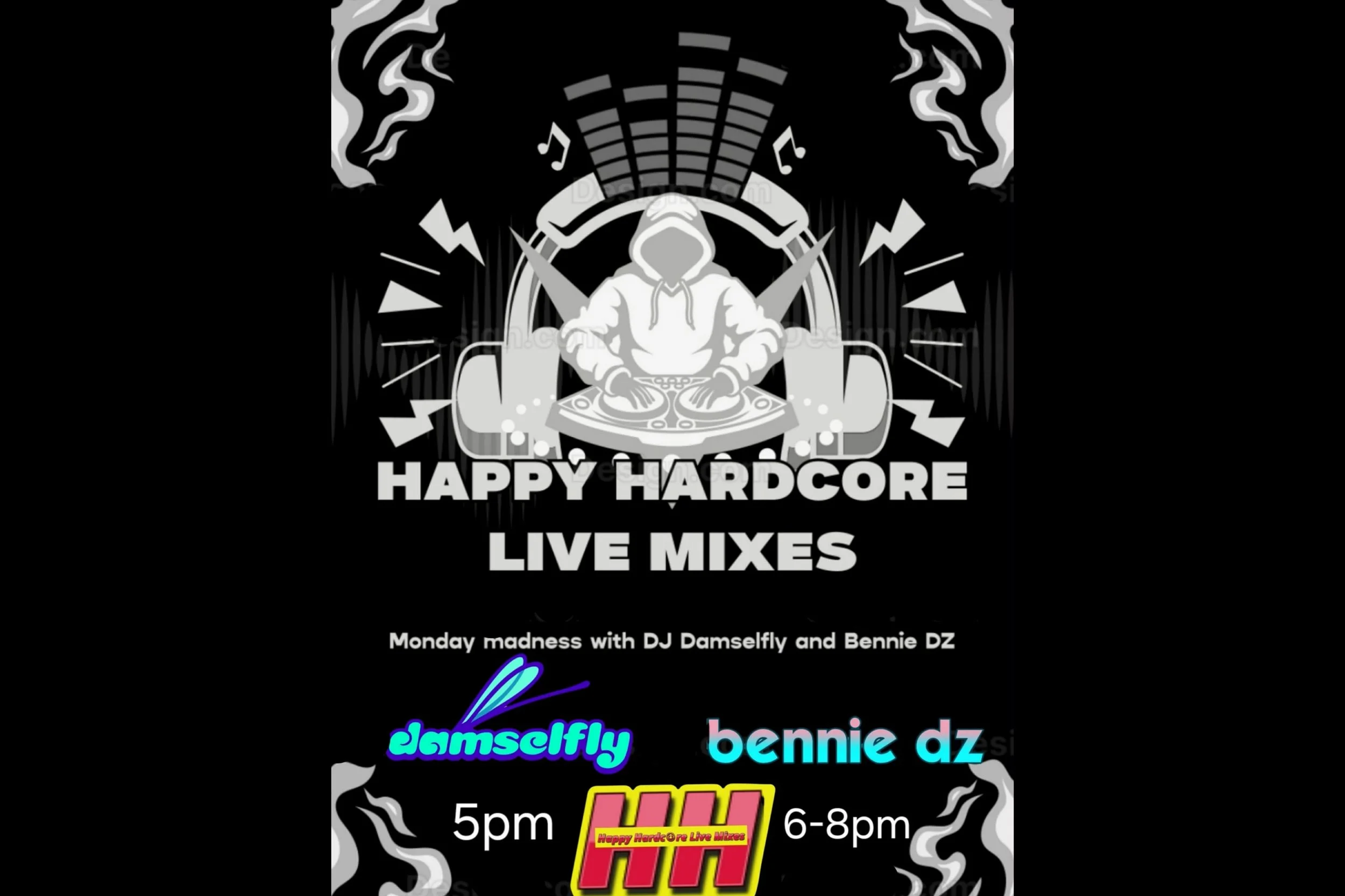 Happy Hardcore Live Mixes with Bennie DZ and Damselfly!