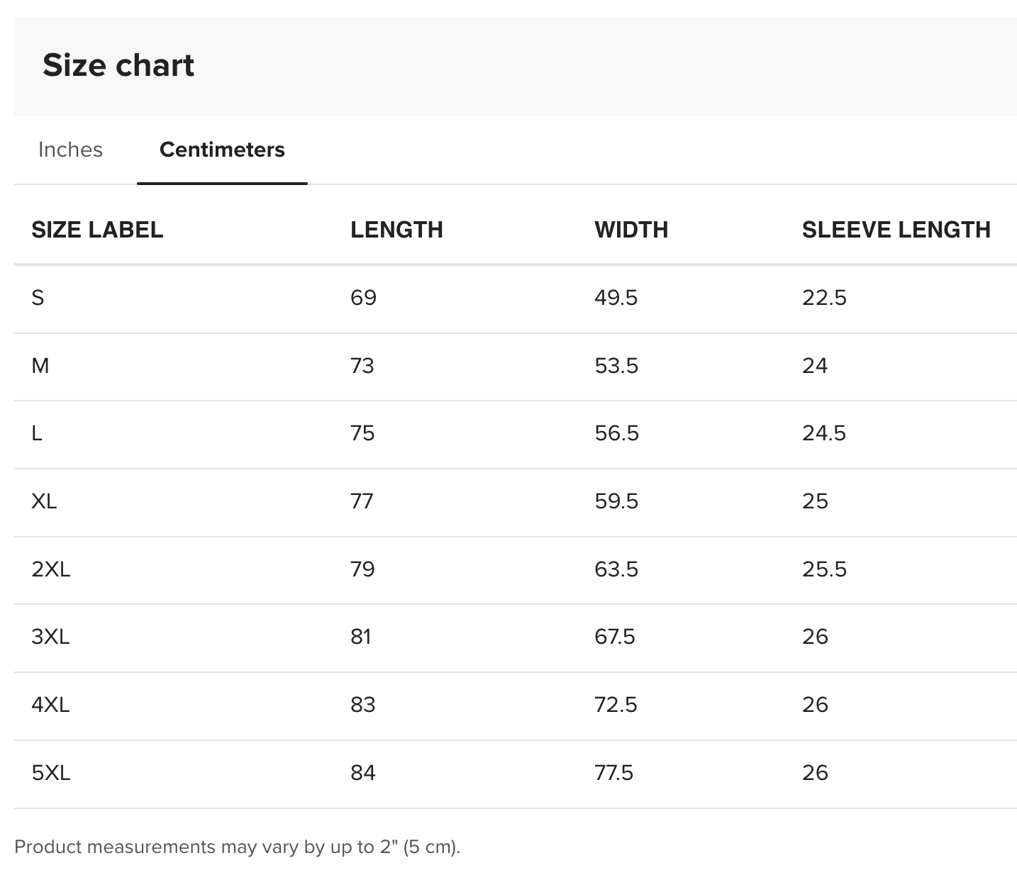 Eco T Shirt Size Chart Centimetres.png