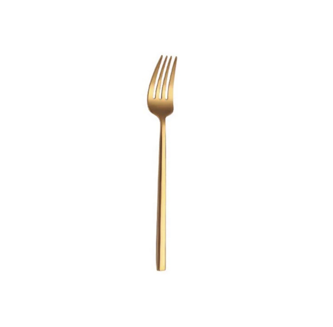 Matte Gold Salad/Dessert Fork