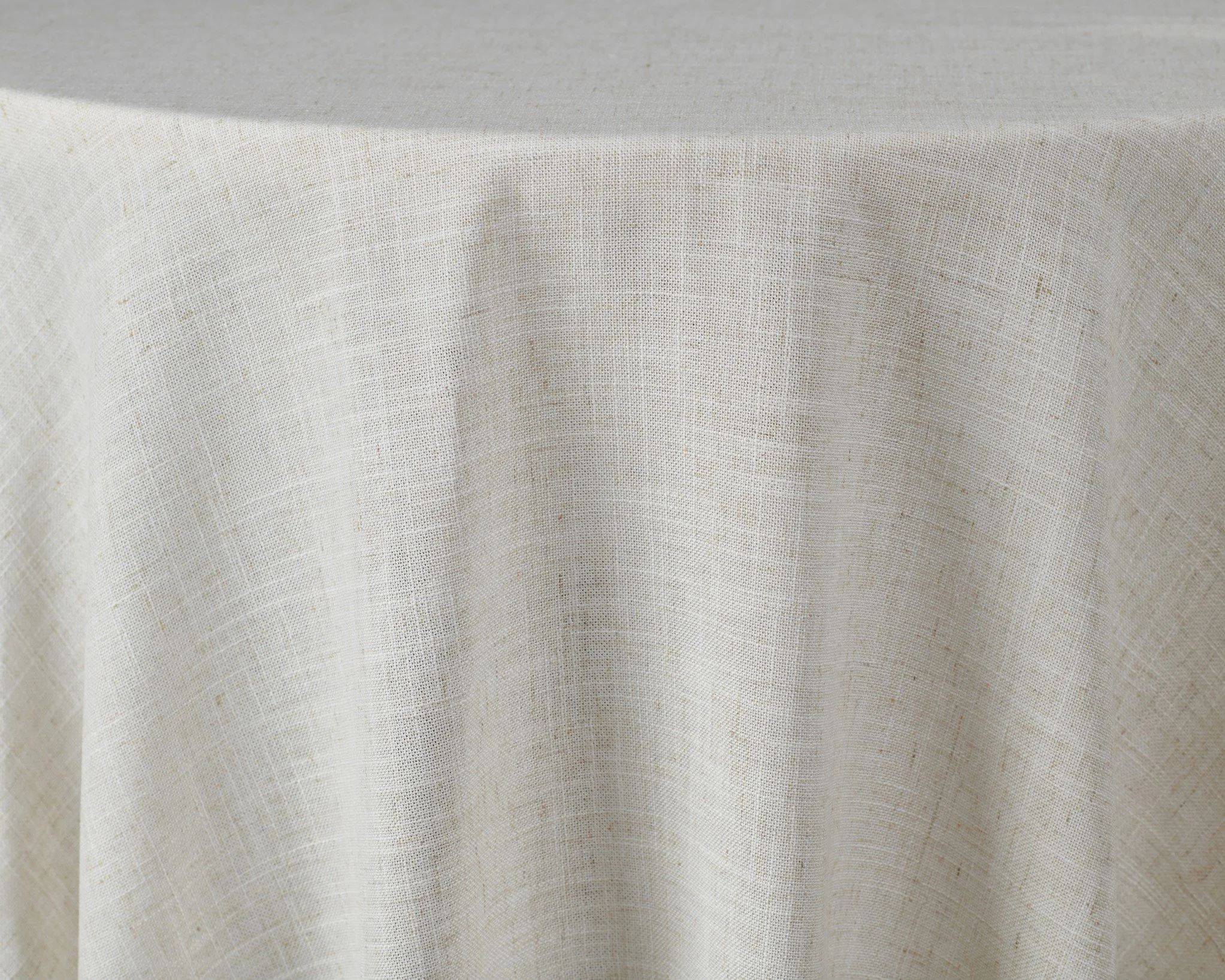 Flax (Ivory) Linen 90x156 Rectangle Tablecloth