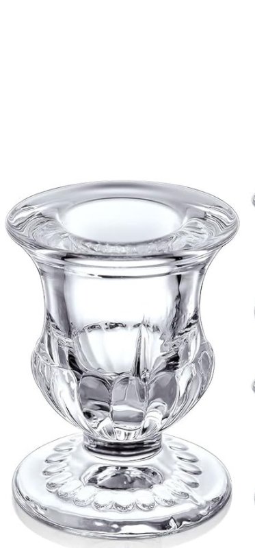 Vintage Glass Taper Candleholders