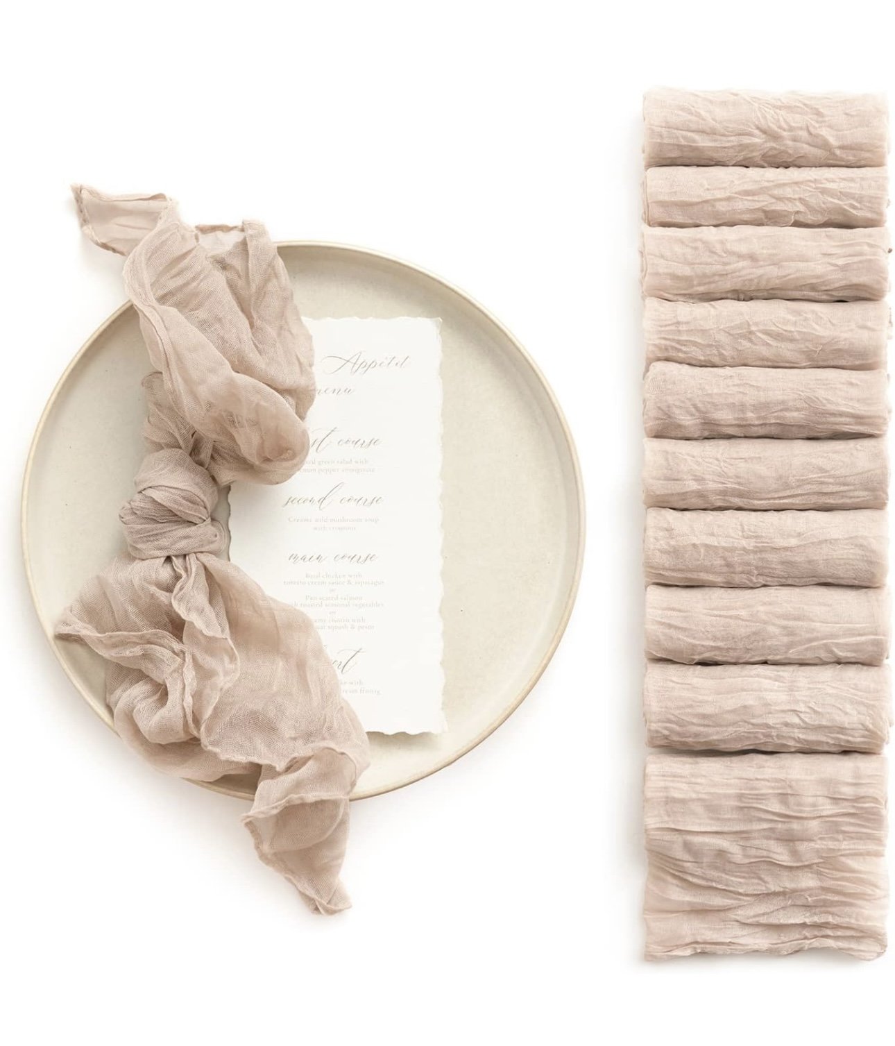 Beige Gauze Napkin