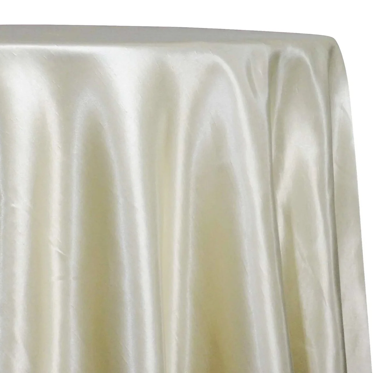 Ivory Satin Tablecloth