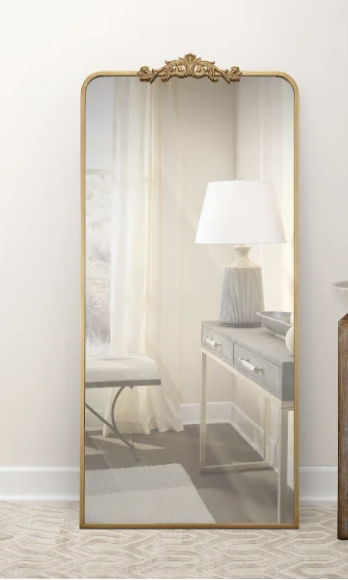 Gold Vintage Floor Length Mirror