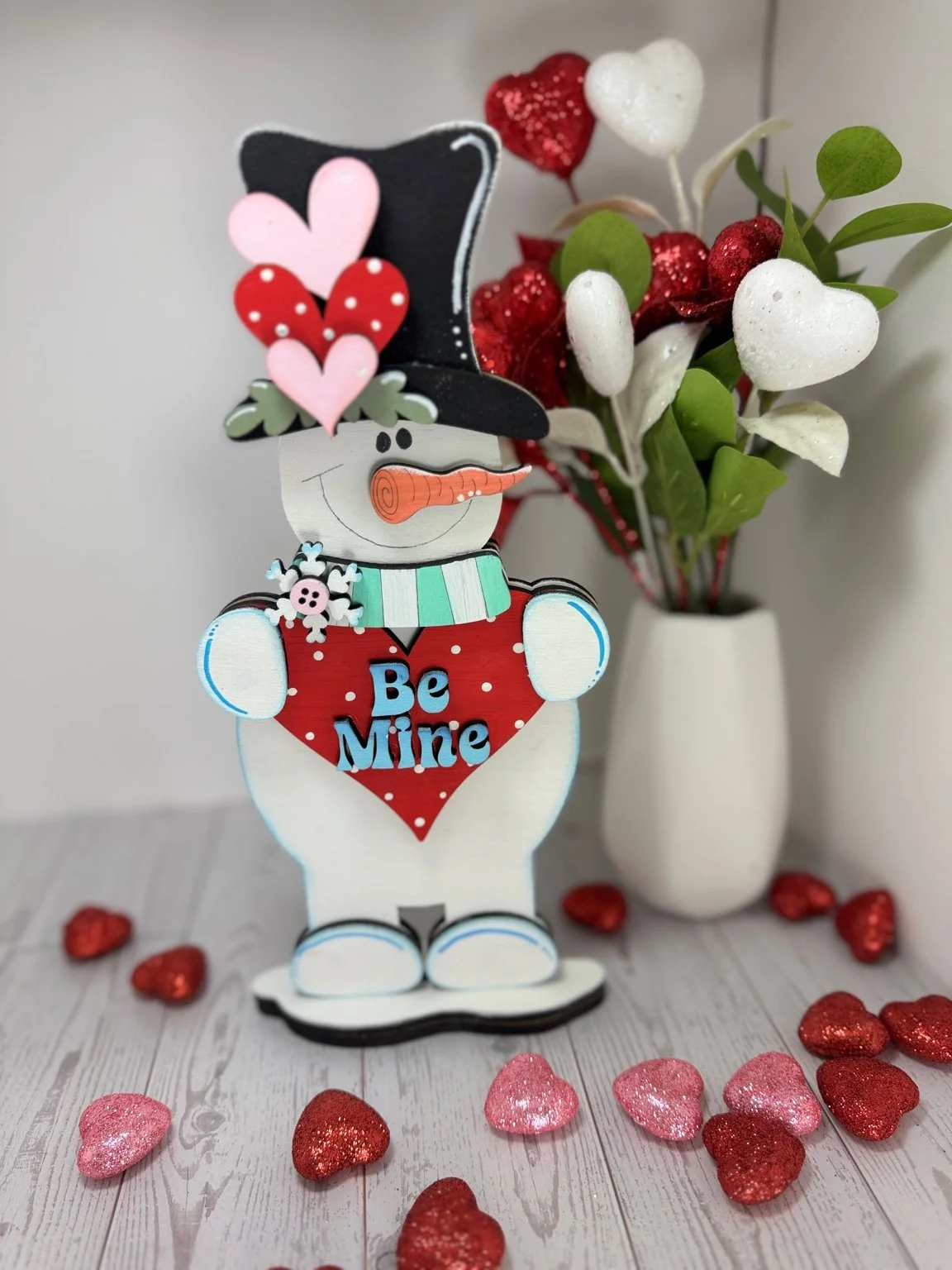 Be Mine Snowman Shelf Sitter
