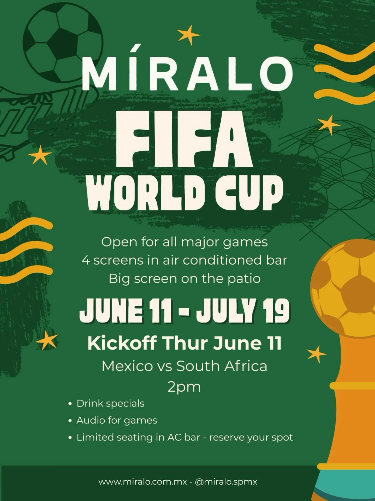 The best spot in San Pancho for the World Cup! Bar vibe but with amazing food and cocktails