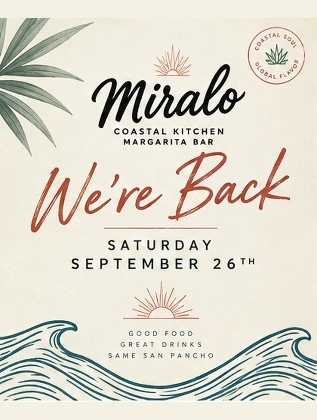 Our September vacay is almost up and Miralo&rsquo;s back, newer and better than ever. Keep tuned for the specifics 👀