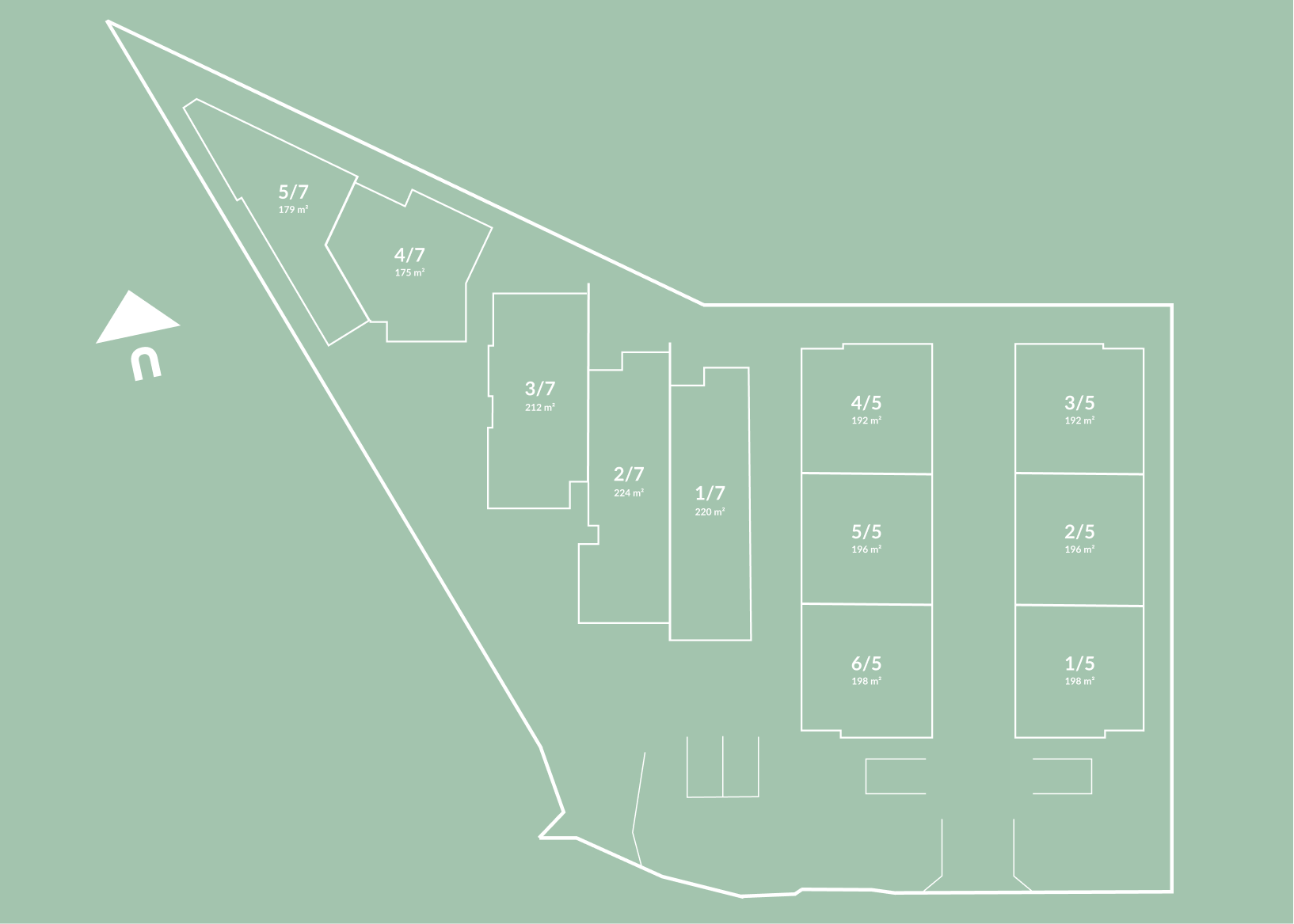 Site plan of buildings