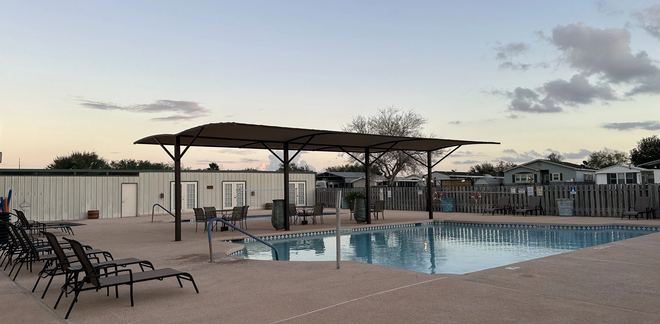 Poolside at Sunset