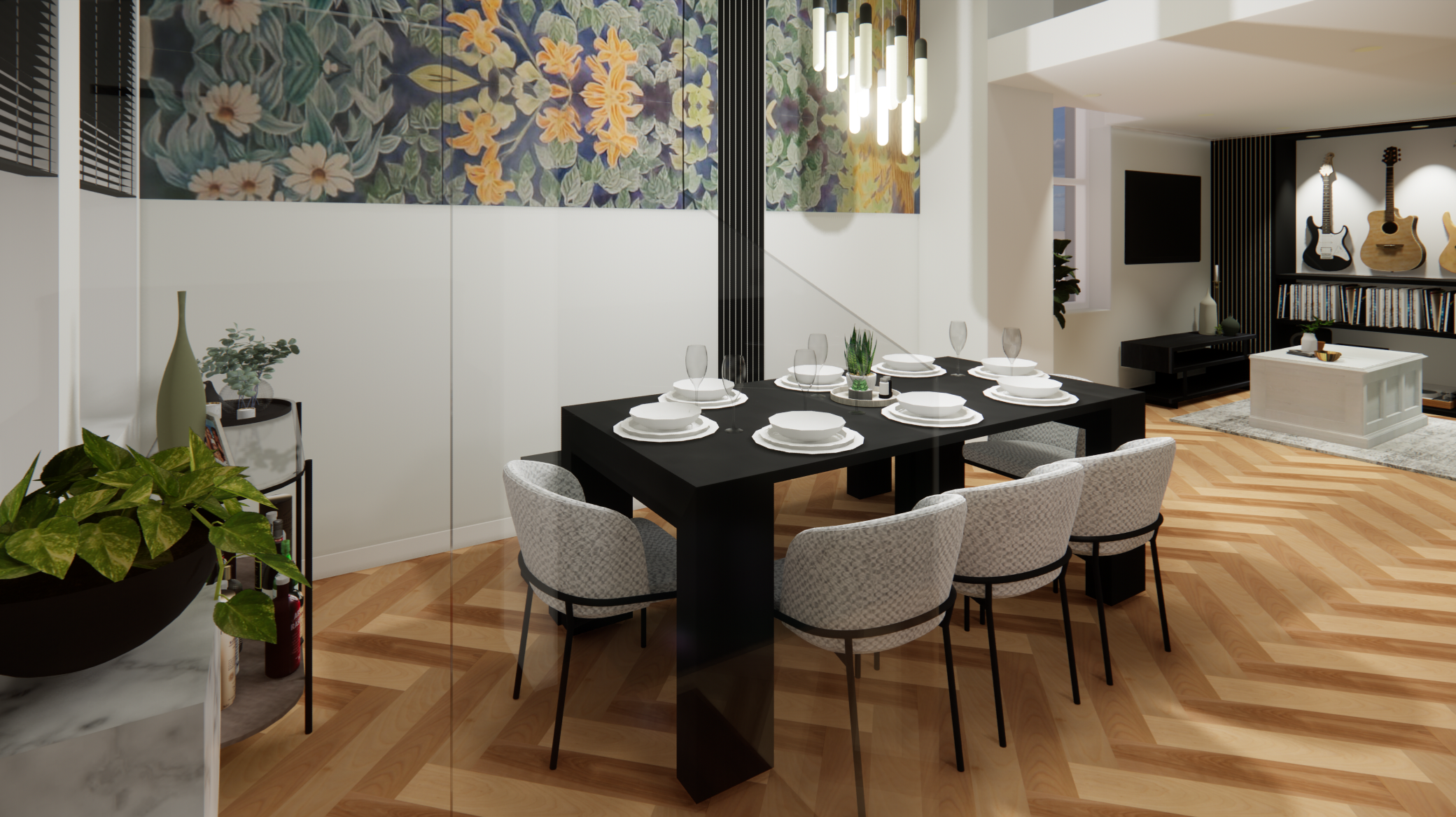Dinning room 3D render