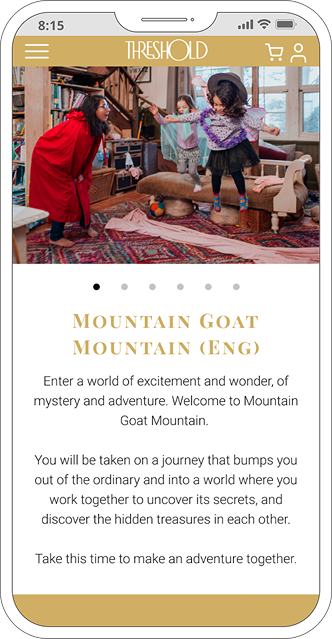 Image of Mountain Goat Mountain product page on mobile