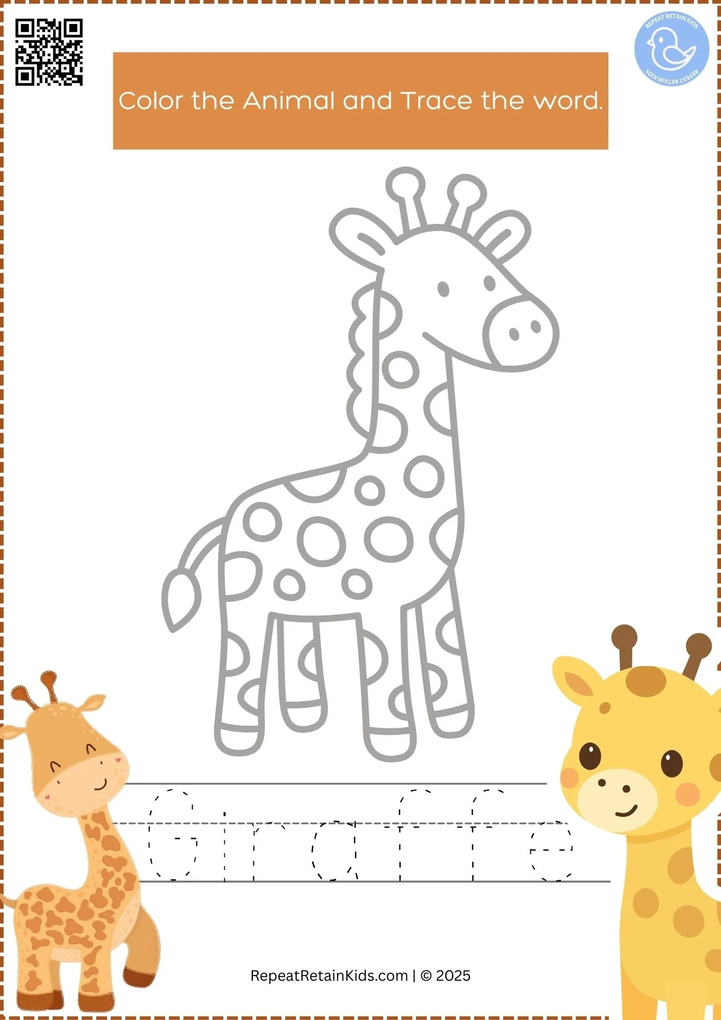 Grade 1 Animal A to Z Alphabet Coloring Printable Worksheets (6).jpg