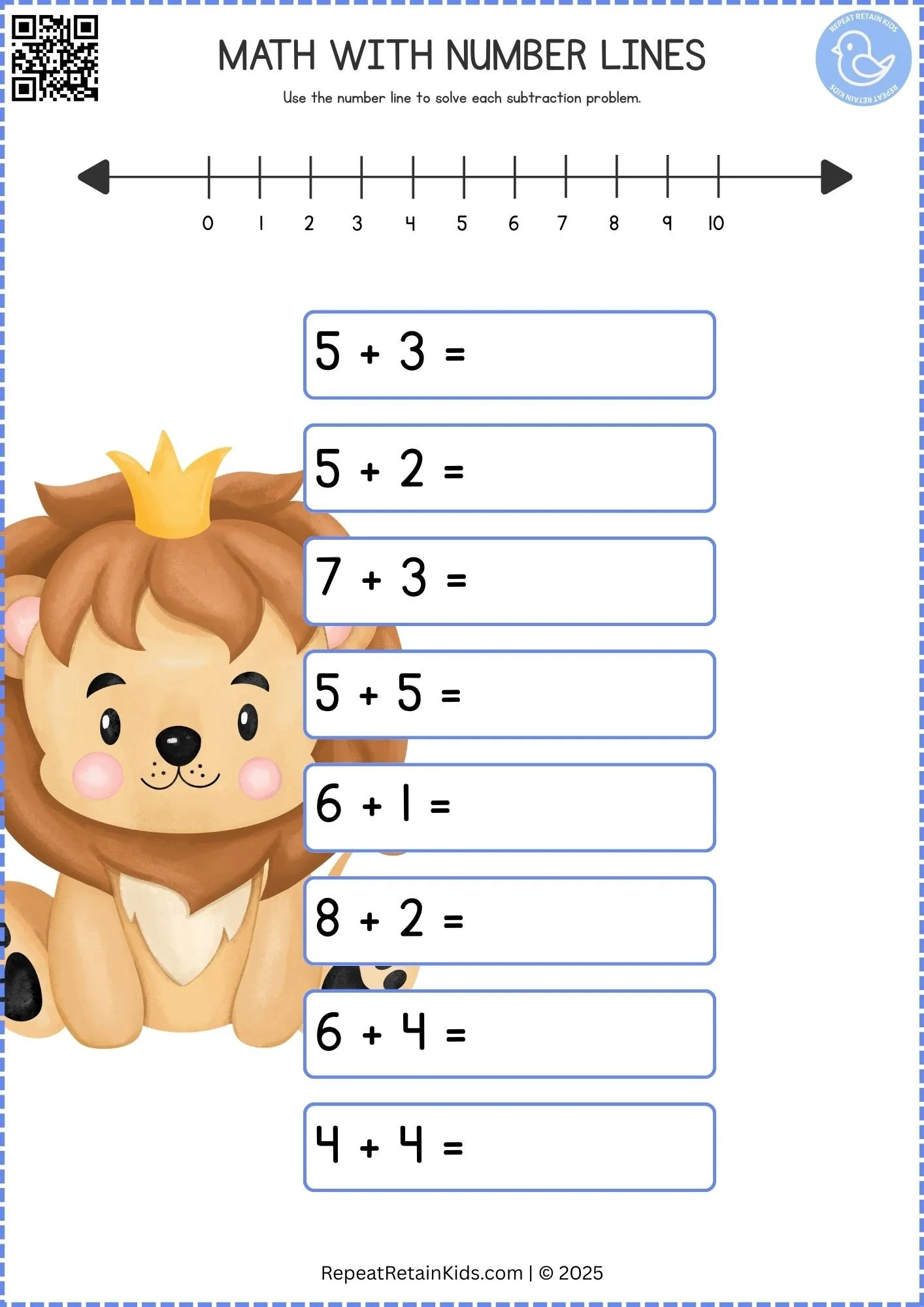 Number Line Addition