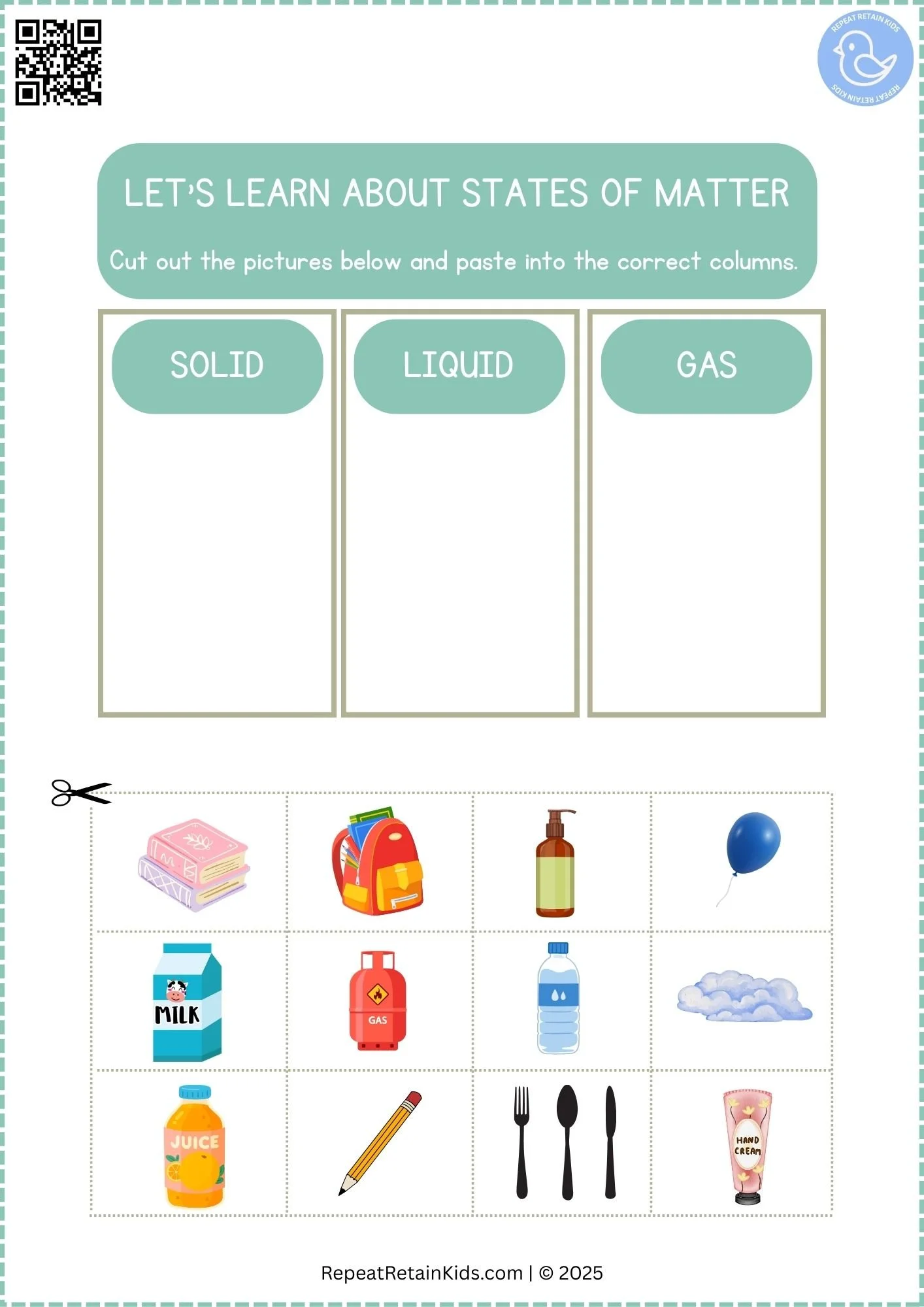 Sorting States of Matter