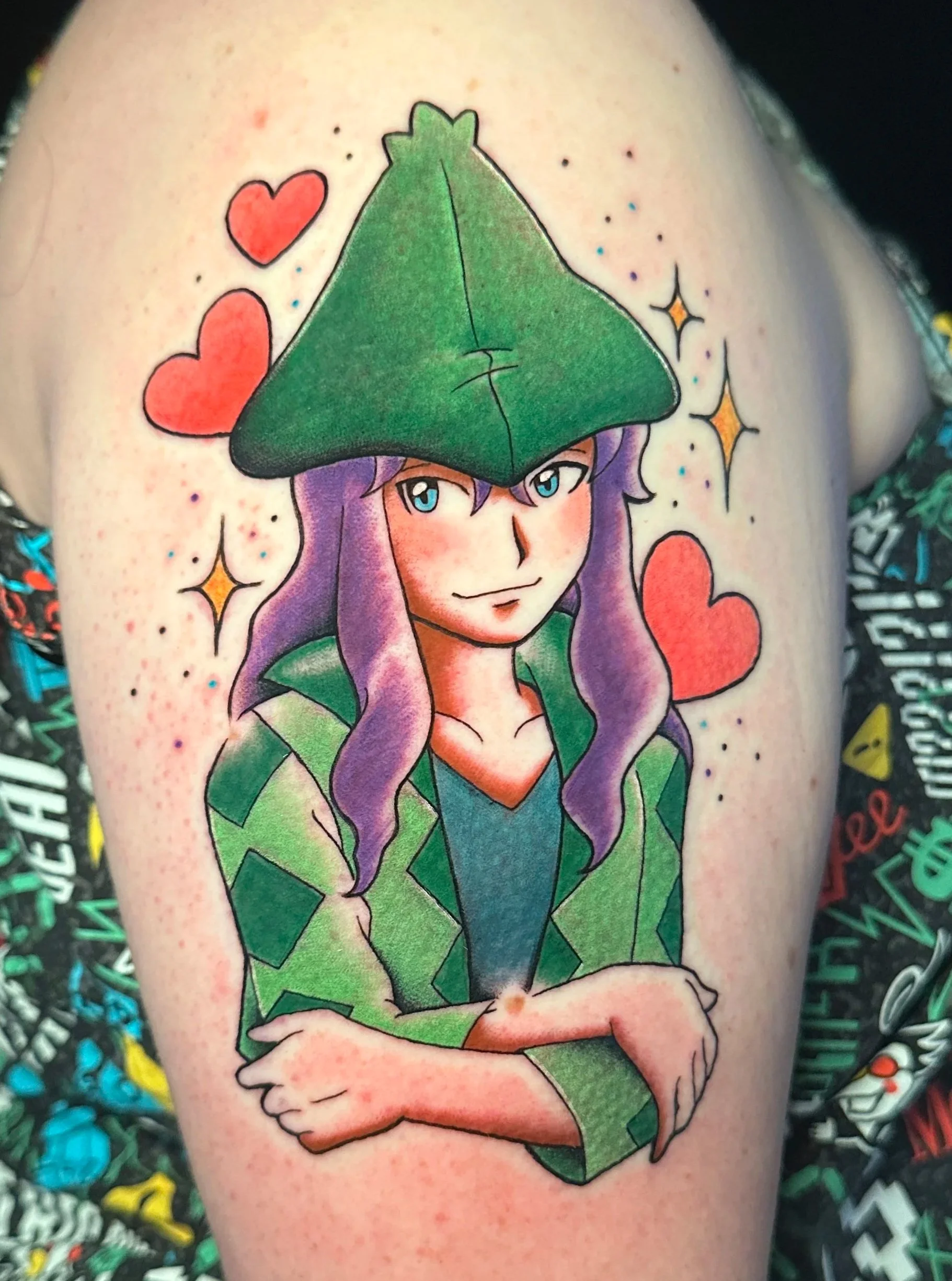 Pokémon tattoo artist ktrantattoos, Harley from Pokémon tattoo in North Park San Diego