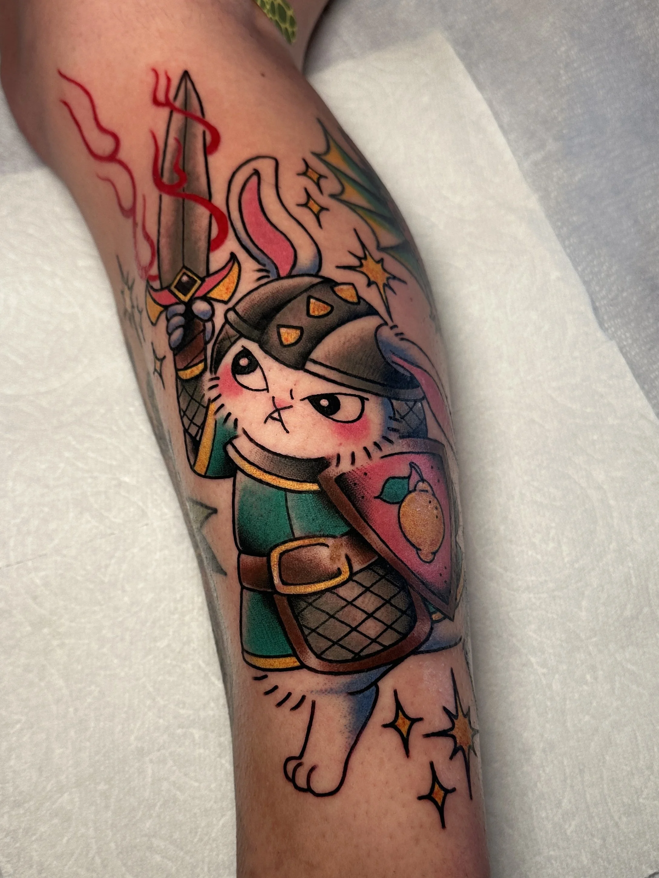 Tattoo by woman tattoo artist in San Diego ktrantattoos at Lucky Cat tattoo in North Park