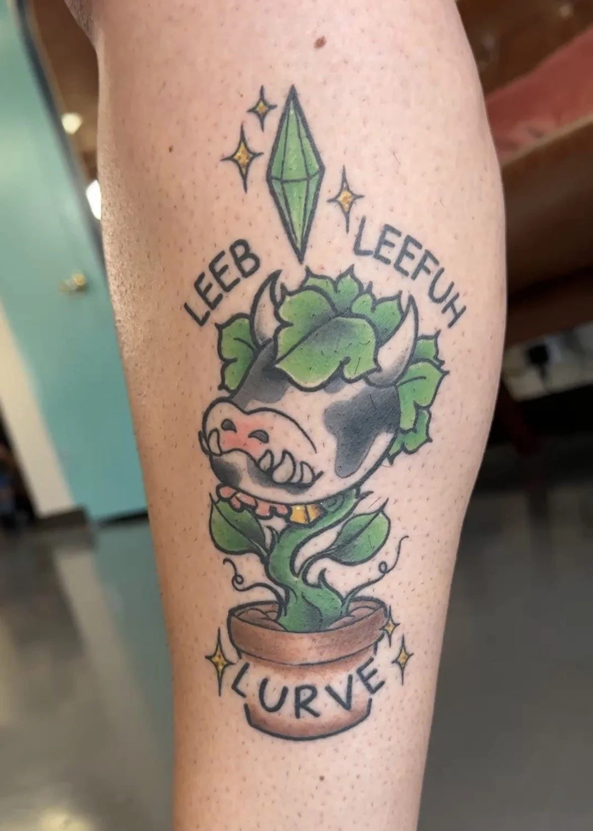 Healed tattoo by woman tattoo artist Ktrantattoos in San Diego, CA