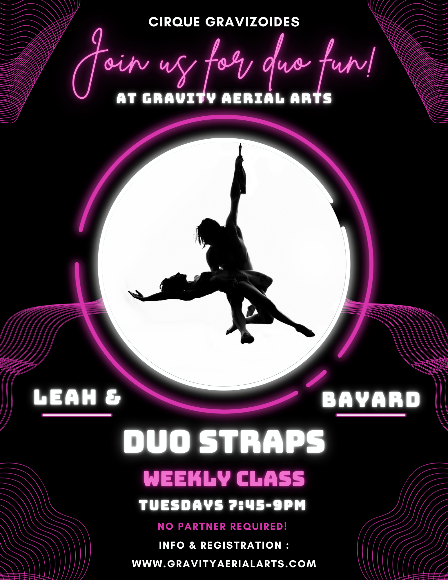 Partner Straps class @Gravity Aerial Arts 