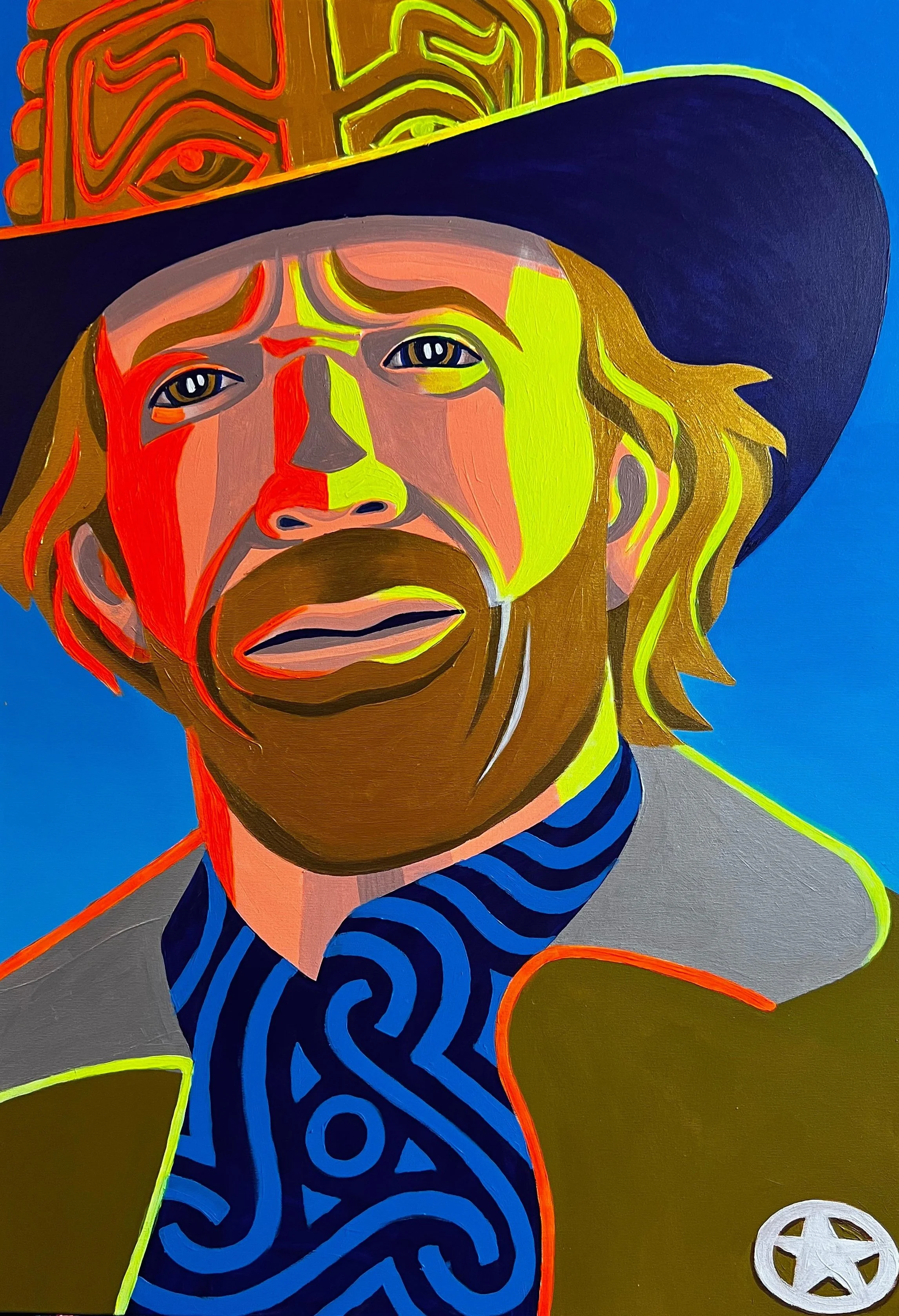 Chuck NORDIS, acrilic pe pânză, 100 x 70cm, 2025