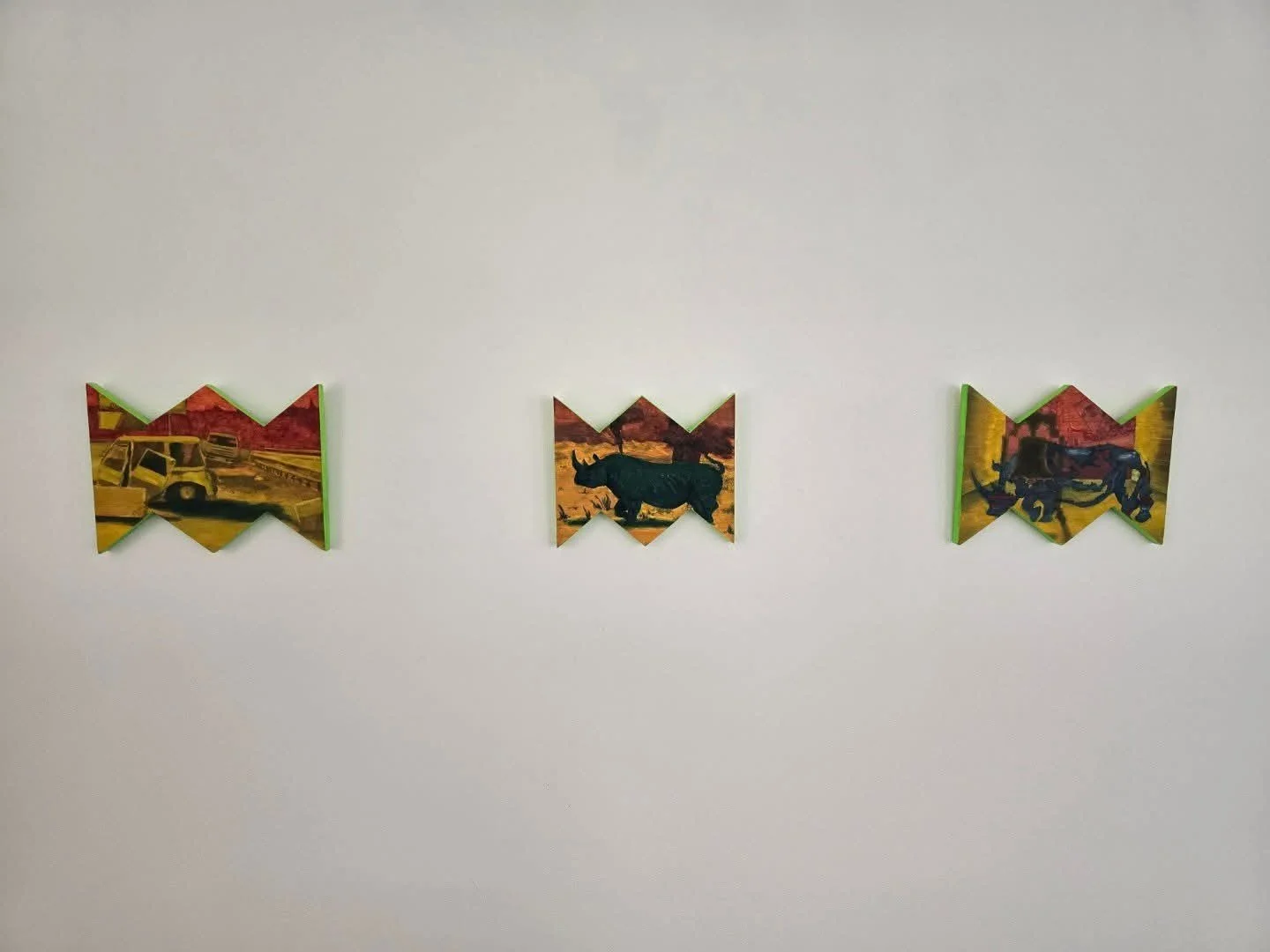 Mihai Voicu- Seria, Chaotic Matters, ulei pe lemn, 18x20 cm, 2025, ©LeiLei Gallery 