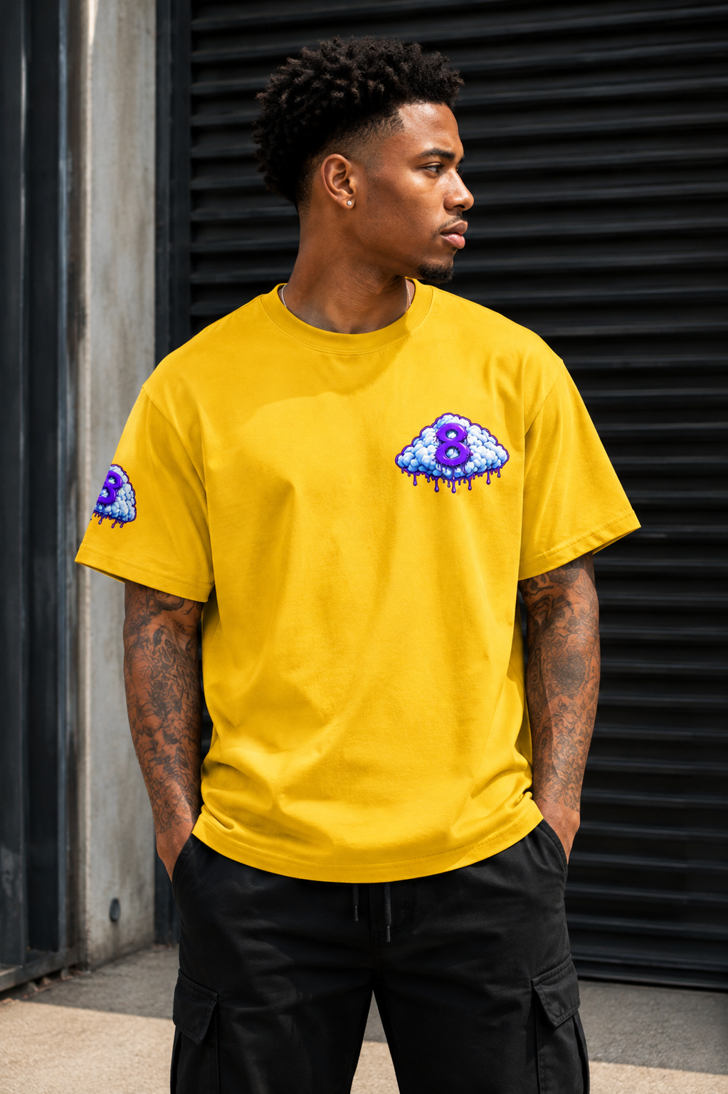 CLXXD8 Drip Cloud Tee - Purple