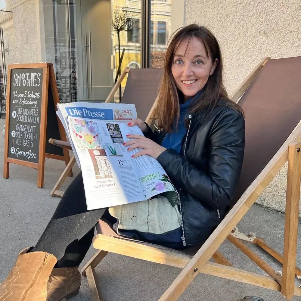 Danke! an @diepressse &amp; Karin Lehner f&uuml;r das aktuelle Interview 🤩😊🥰

mix und match:

💙 mustermix kombinieren mit gr&uuml;n- und naturt&ouml;nen
 - so viel erdung muss sein 😁

💙 starke muster brauchen raum 🐯🌿

💙 individuelle gestaltu