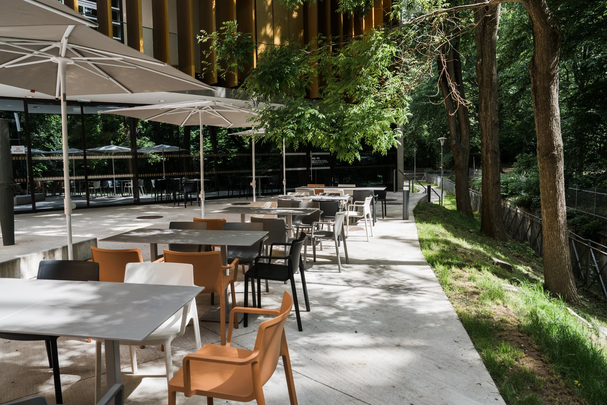 Park Cafè in der KUG Graz, Terrasse