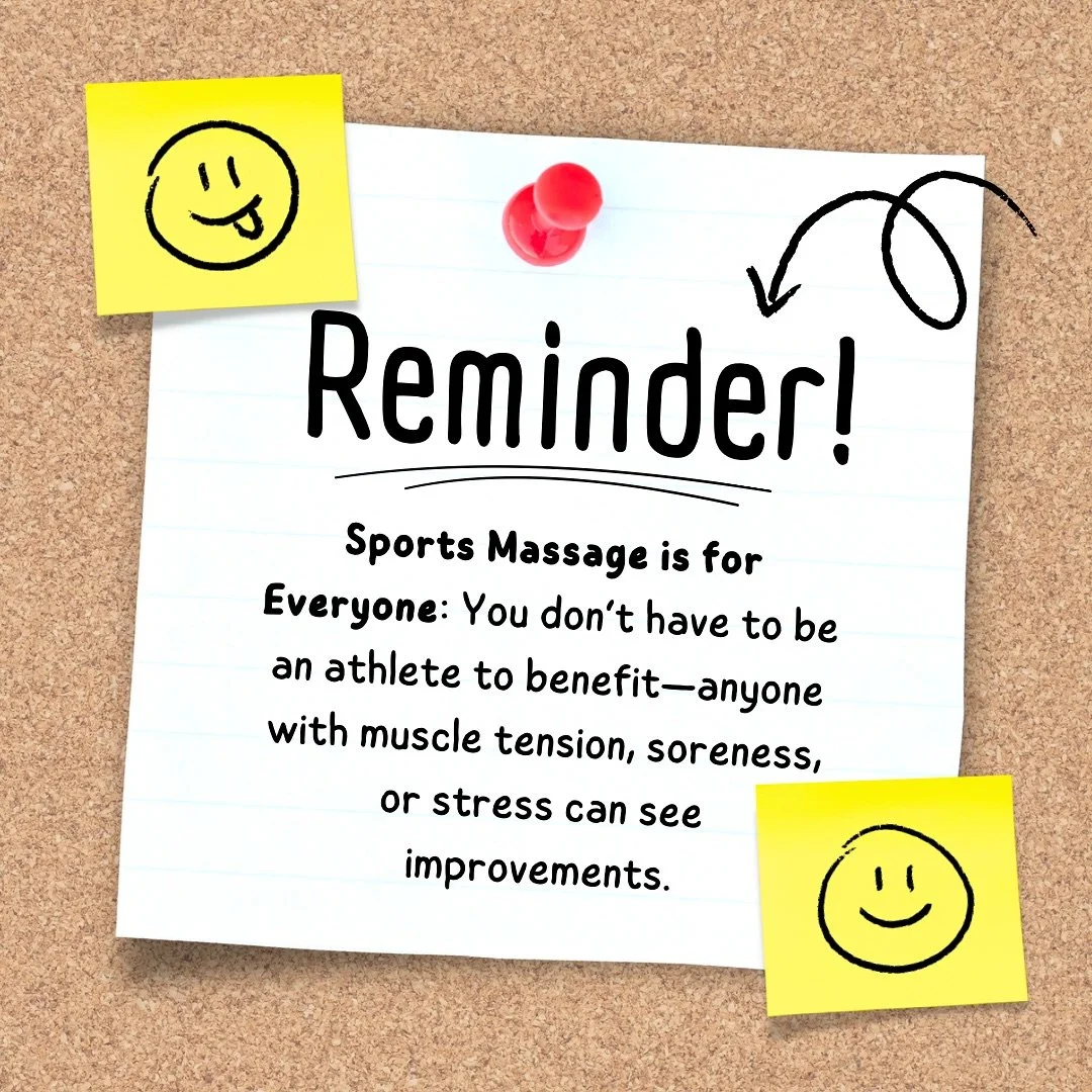 &lsquo;Sports&rsquo; Massage is for everyone! 😁#backontracksports #backontracksportsmassage