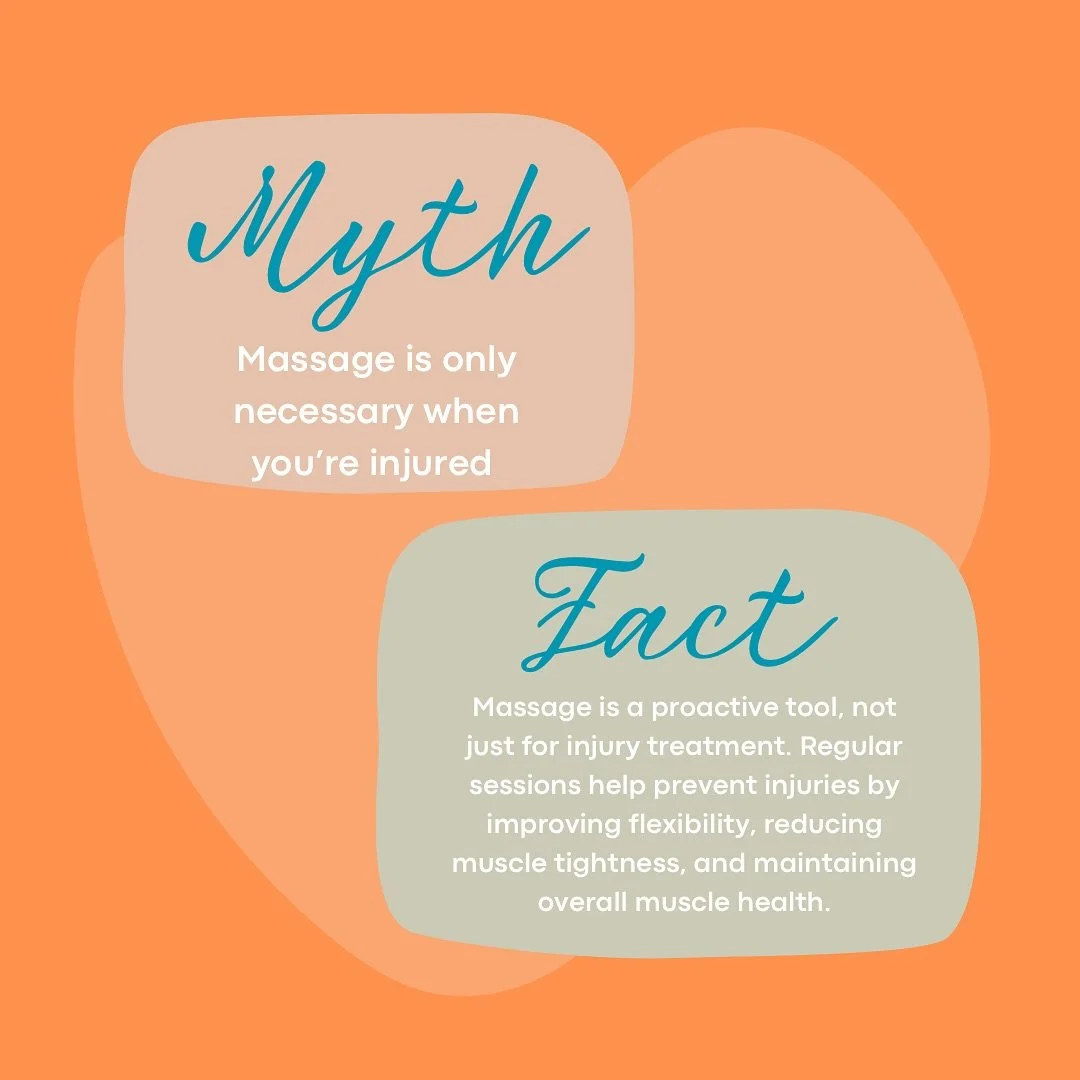These myths are BUSTED 🚫 

Although.. my massages are painful AND effective 😏 I always say- it may be uncomfortable, but never unbearable 😁

#backontracksport #backontrscksportsmassage