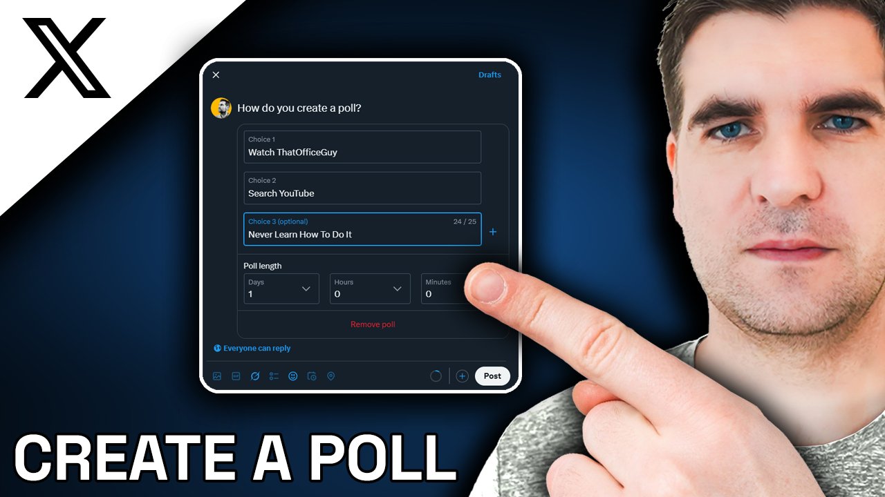 How to Make X (Twitter) Polls.