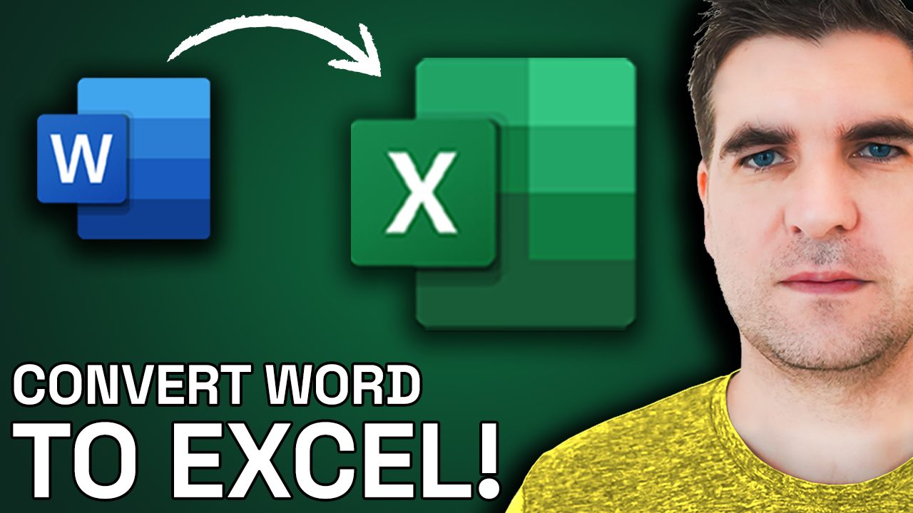 How to Convert Word Document to Excel.