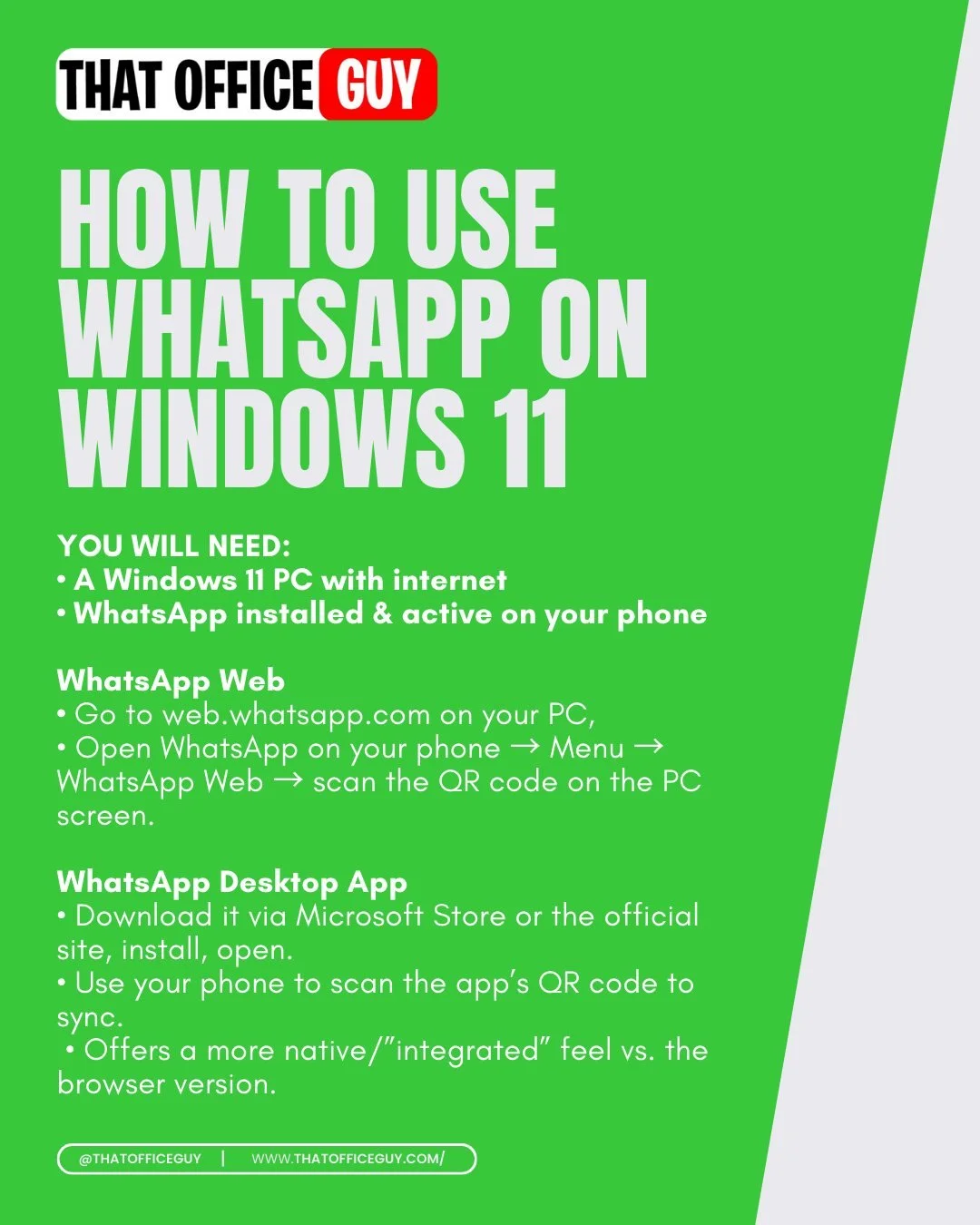 Windows 11 users, listen up! 📢 Did you know you can now get the official WhatsApp app right on your desktop? Learn how to download and set it up for seamless chatting. #WhatsApp #Windows11 #TechTips #Productivity